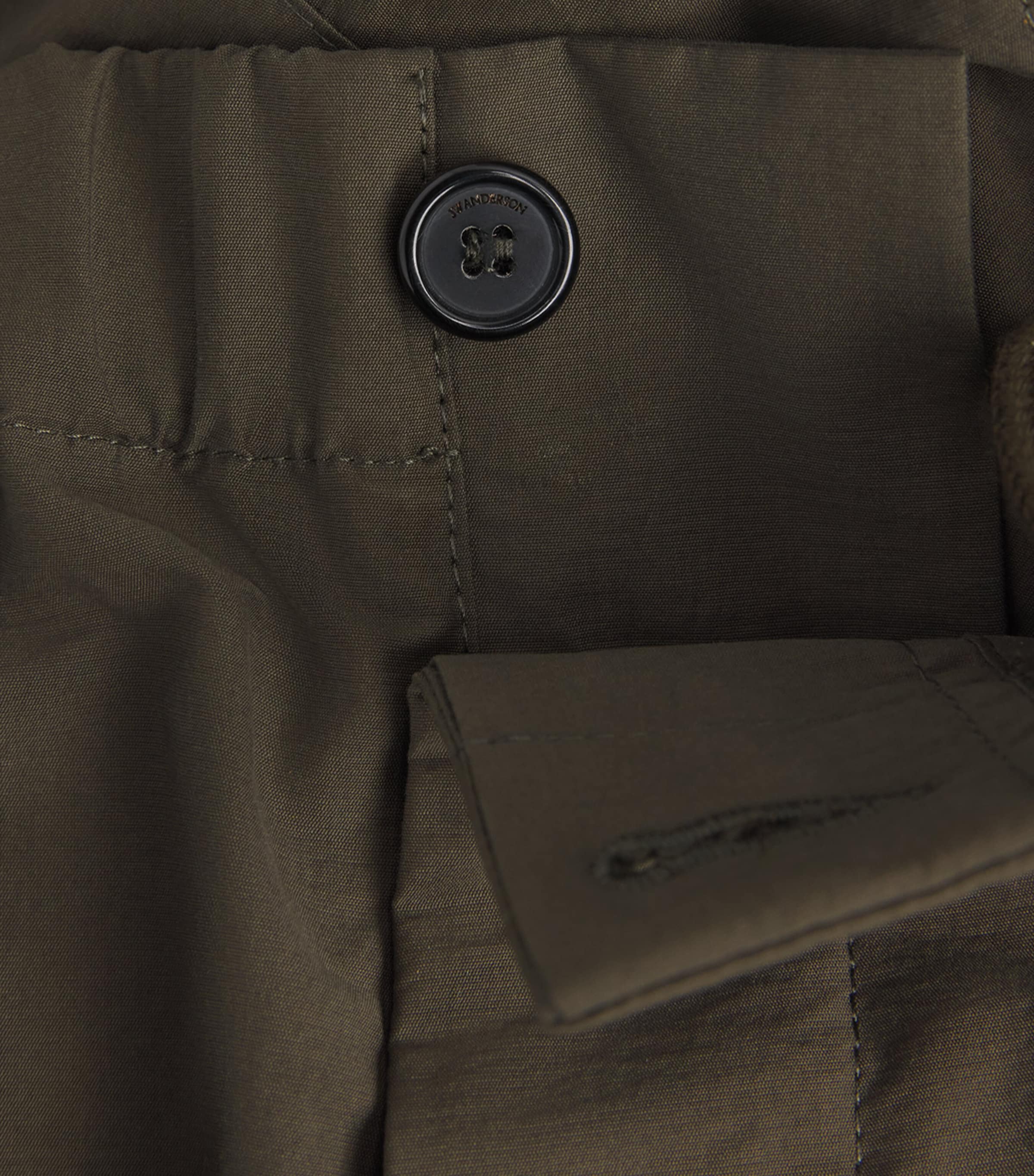 JW Anderson Mens Parachute Cargo Trousers Military Green Image 6