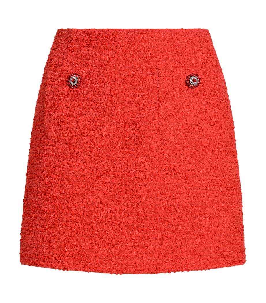 Dolce&Gabbana Womens Tweed Mini Skirt Very Dark Oran Image 1