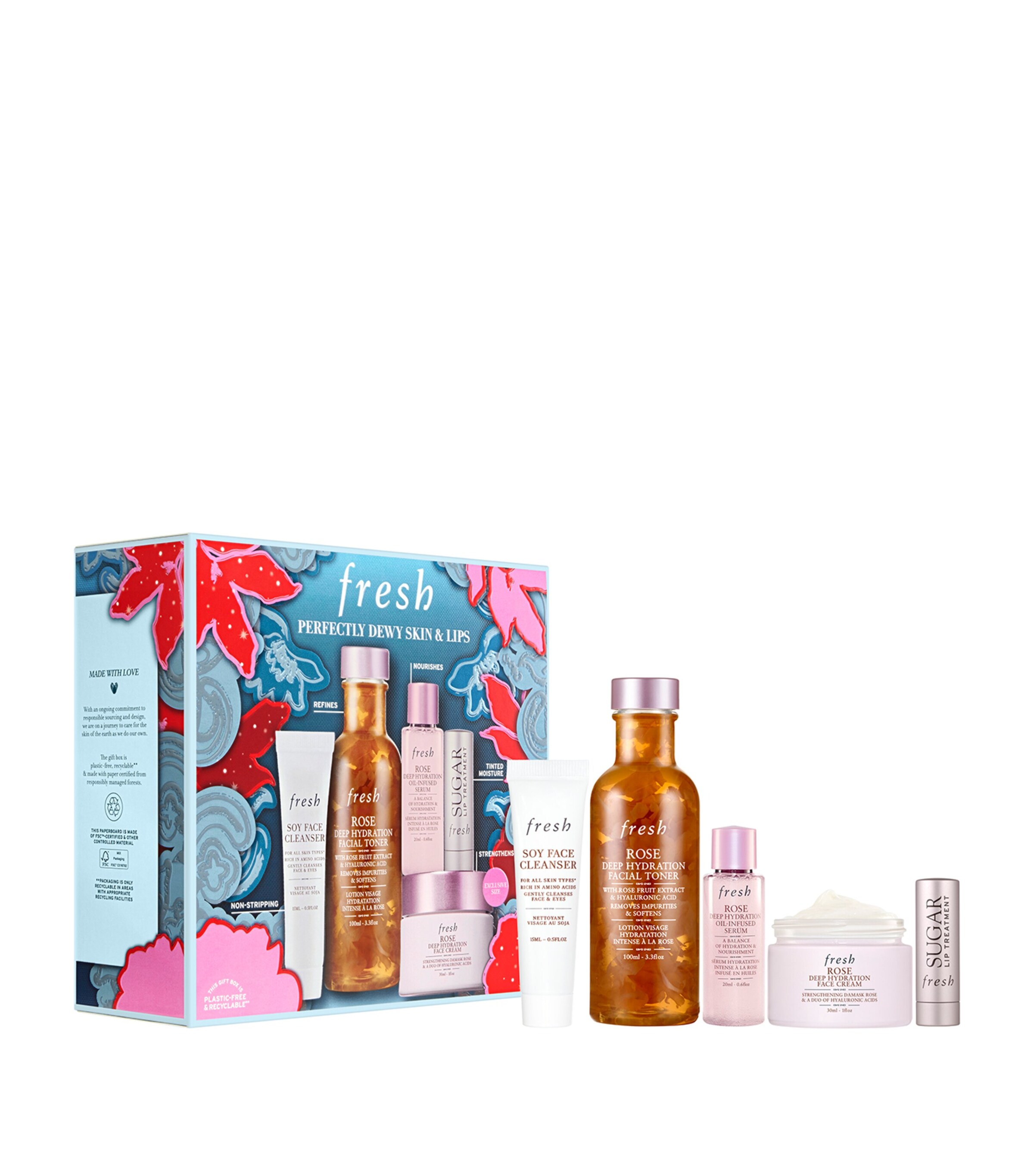 Fresh Perfectly Dewy Skin & Lips Gift Set (Worth £78) Image 1