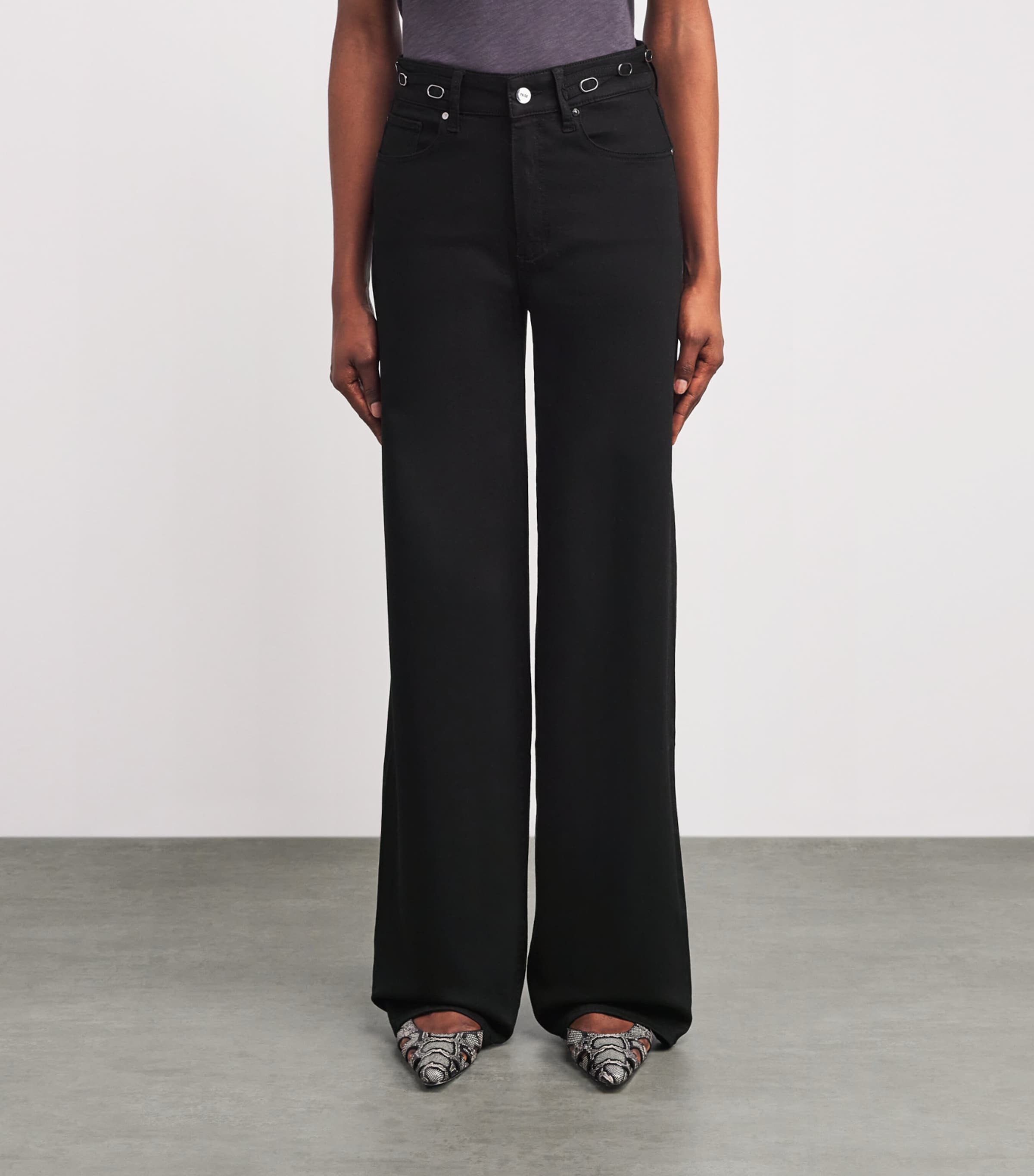 Sasha Wide-Leg Jeans BLACK SHADOW Image 3