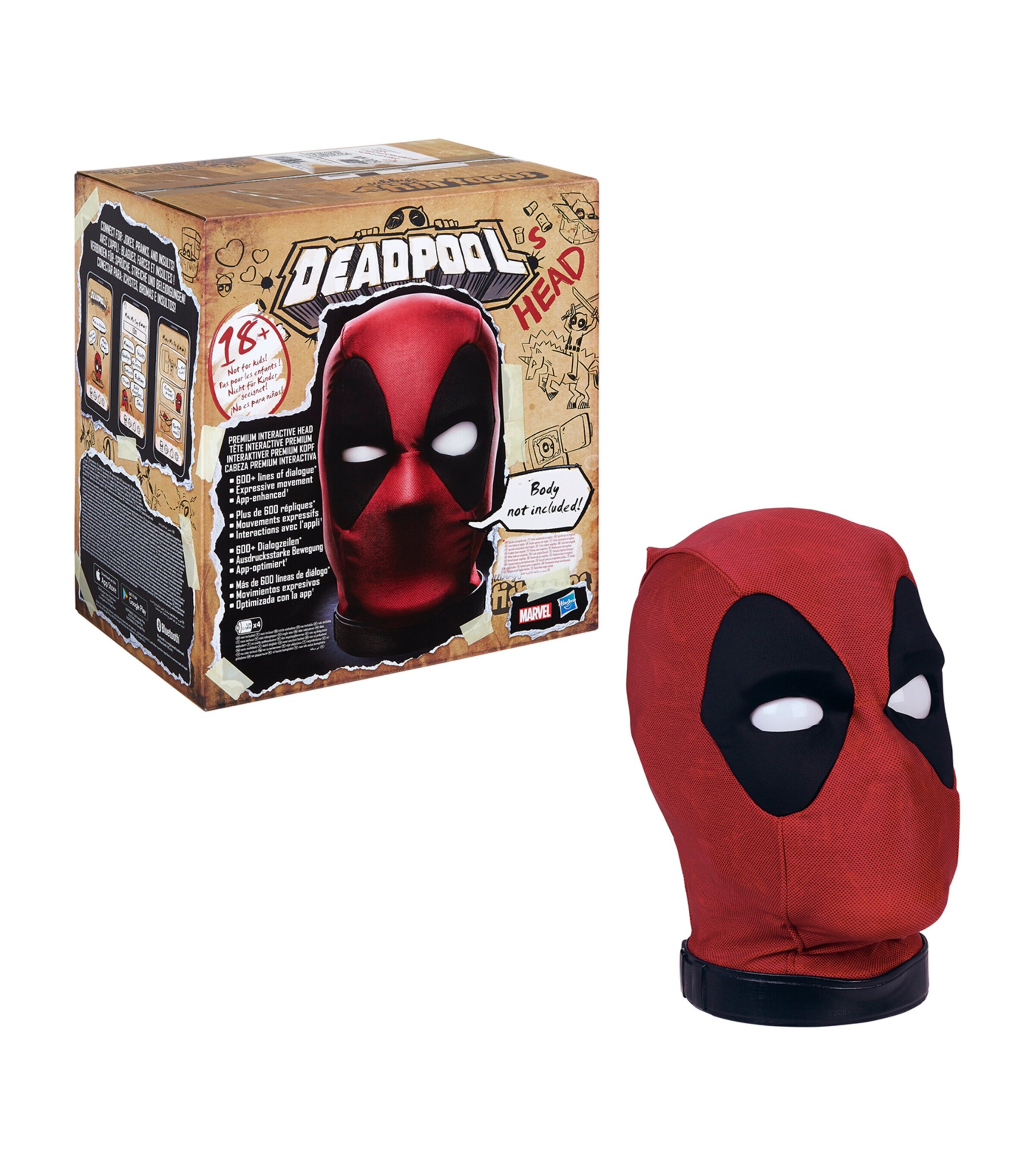 Marvel Marvel Legends Series Deadpool's Head Premium Interactive Head Image 1