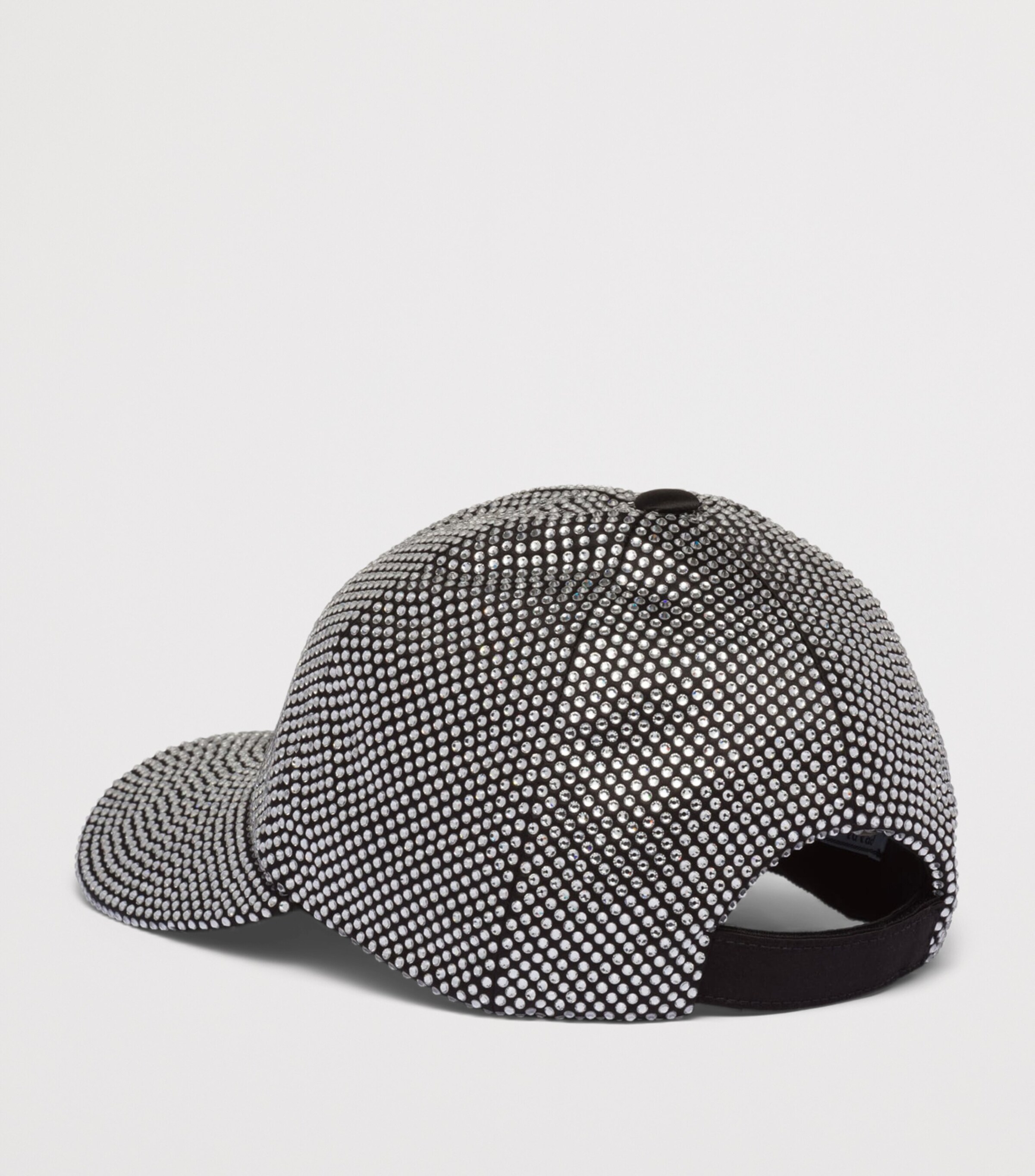 Prada Crystal-Embellished Duchesse Baseball Cap Image 2