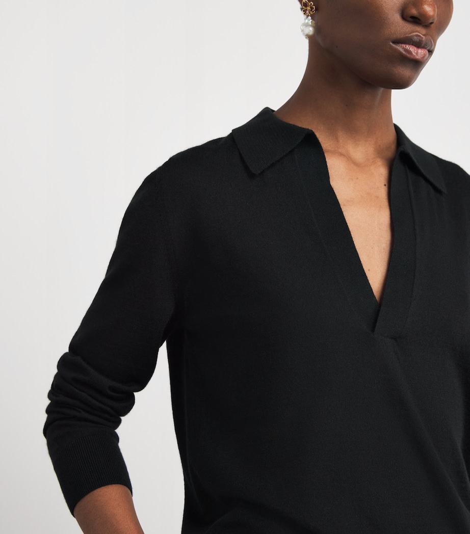 Brioni Womens Cashmere-Silk V-Neck Sweater Image 3