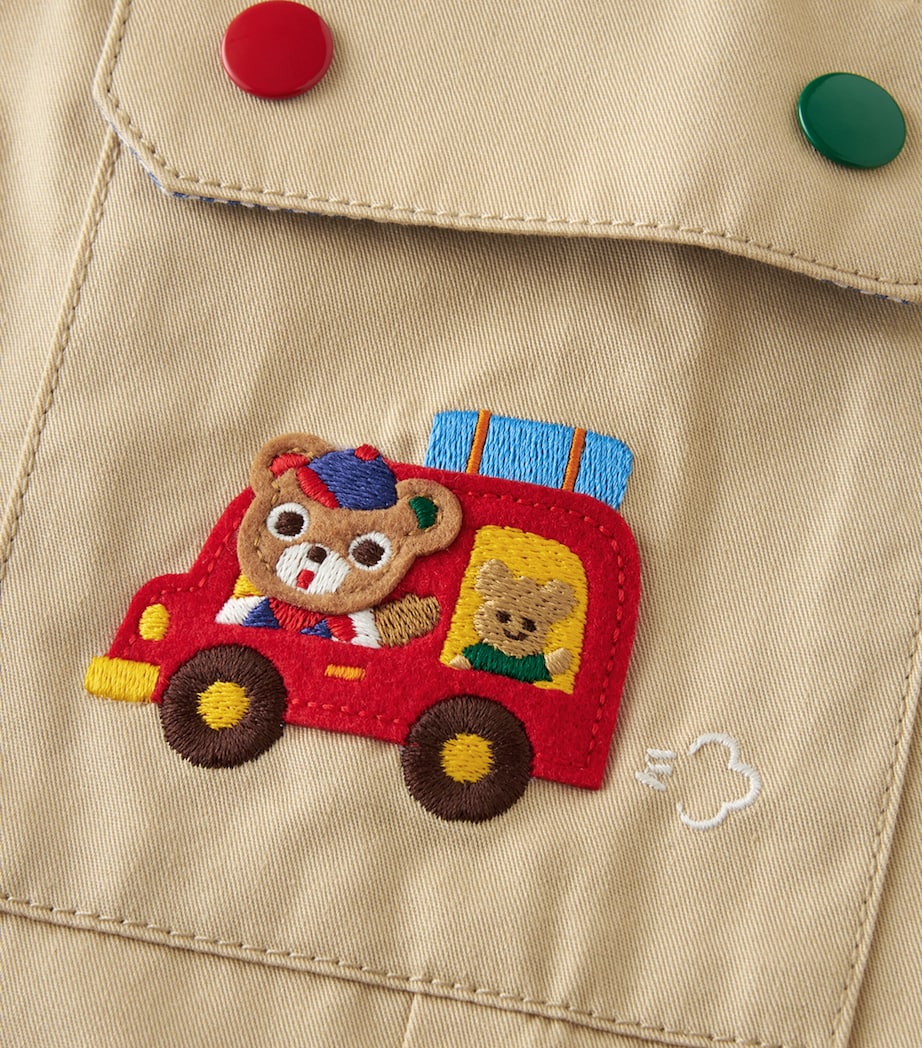 Miki House Cotton Twill Cargo Trousers (2-7 Years) Image 6