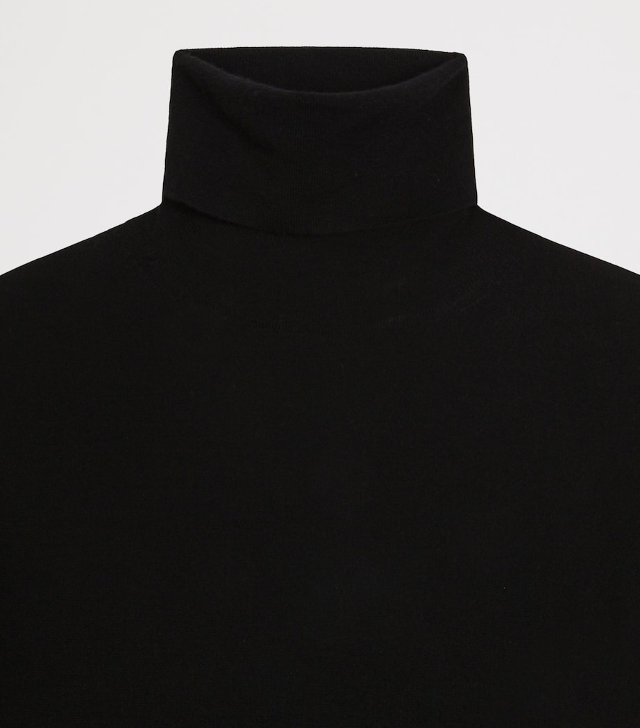 Dolce&Gabbana Womens Cashmere Rollneck Sweater Black Image 3