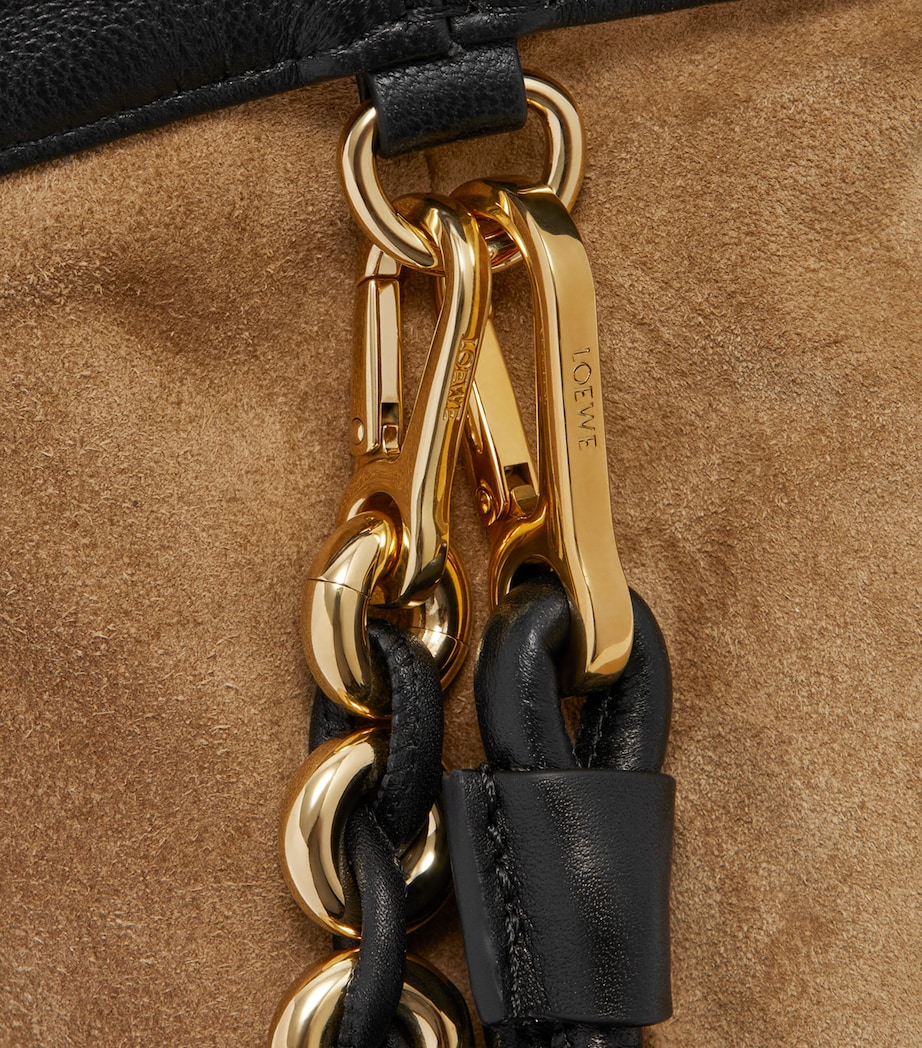 Mini Leather Flamenco Purse BLACK Image 13