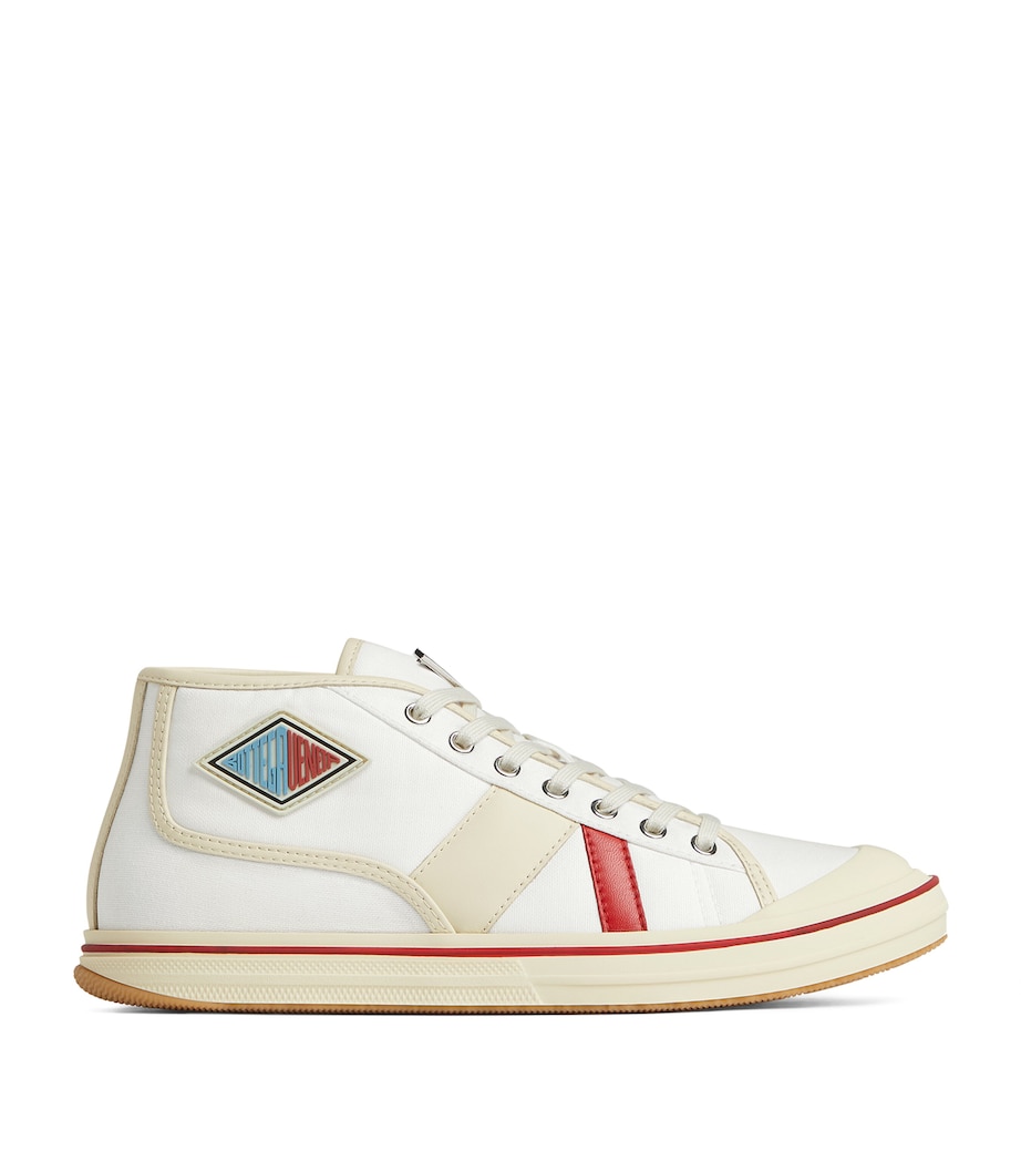 Canvas Leather-Trim Eliot Sneakers 9642 Image 1