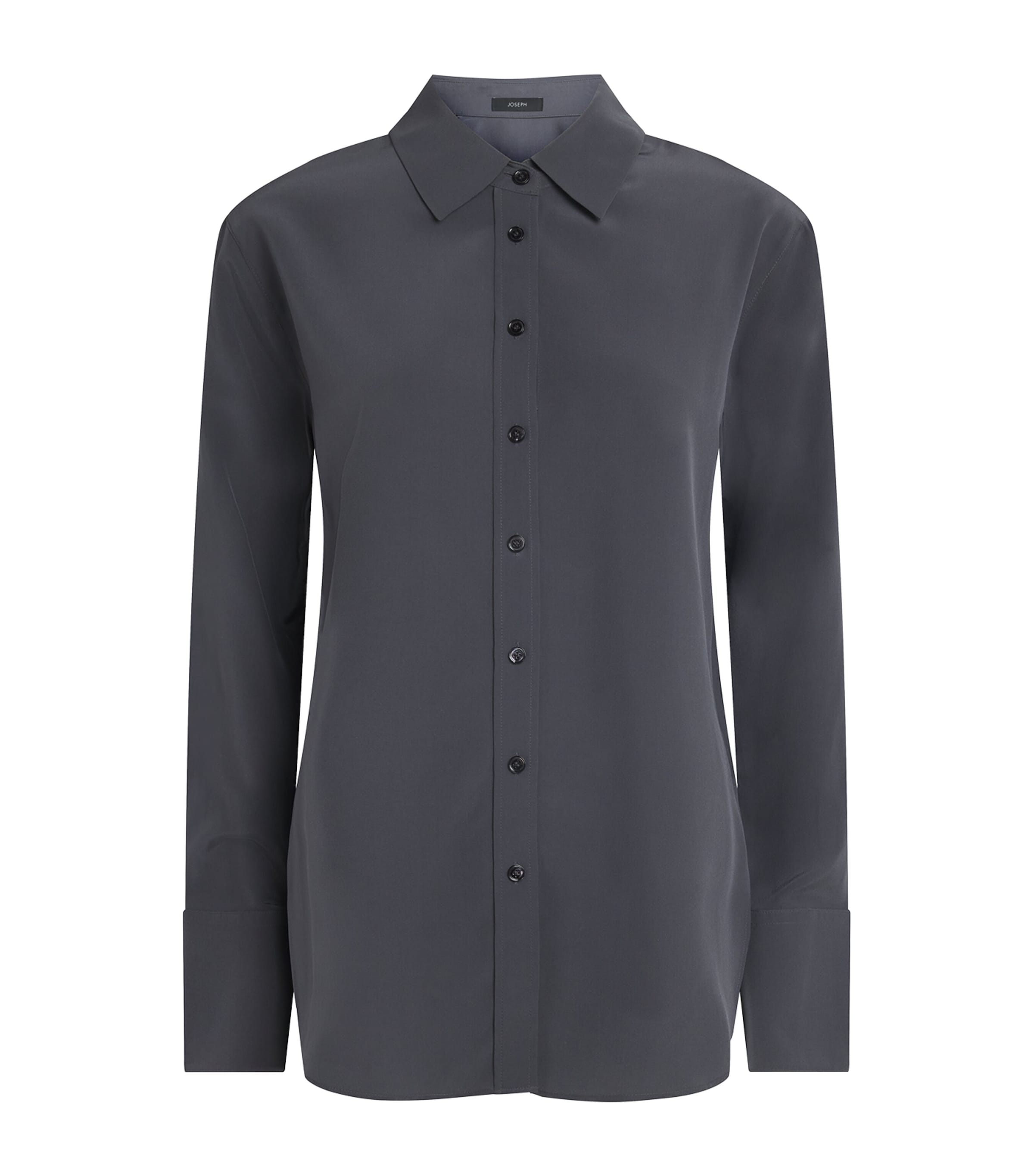 Silk Crepe de Chine Joe Blouse SMOKE Image 1