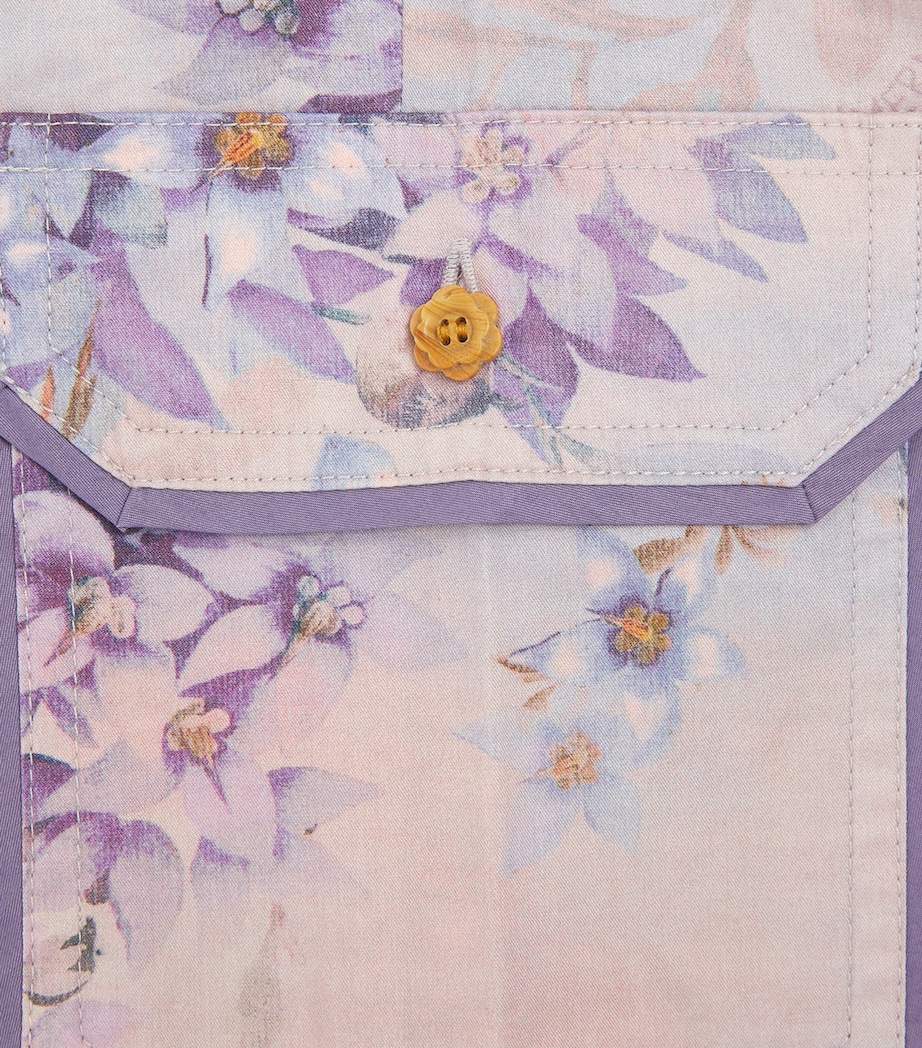 Cotton Poplin Cascadian Cargo Trousers (2-12 Years) BLUE FLORAL Image 4