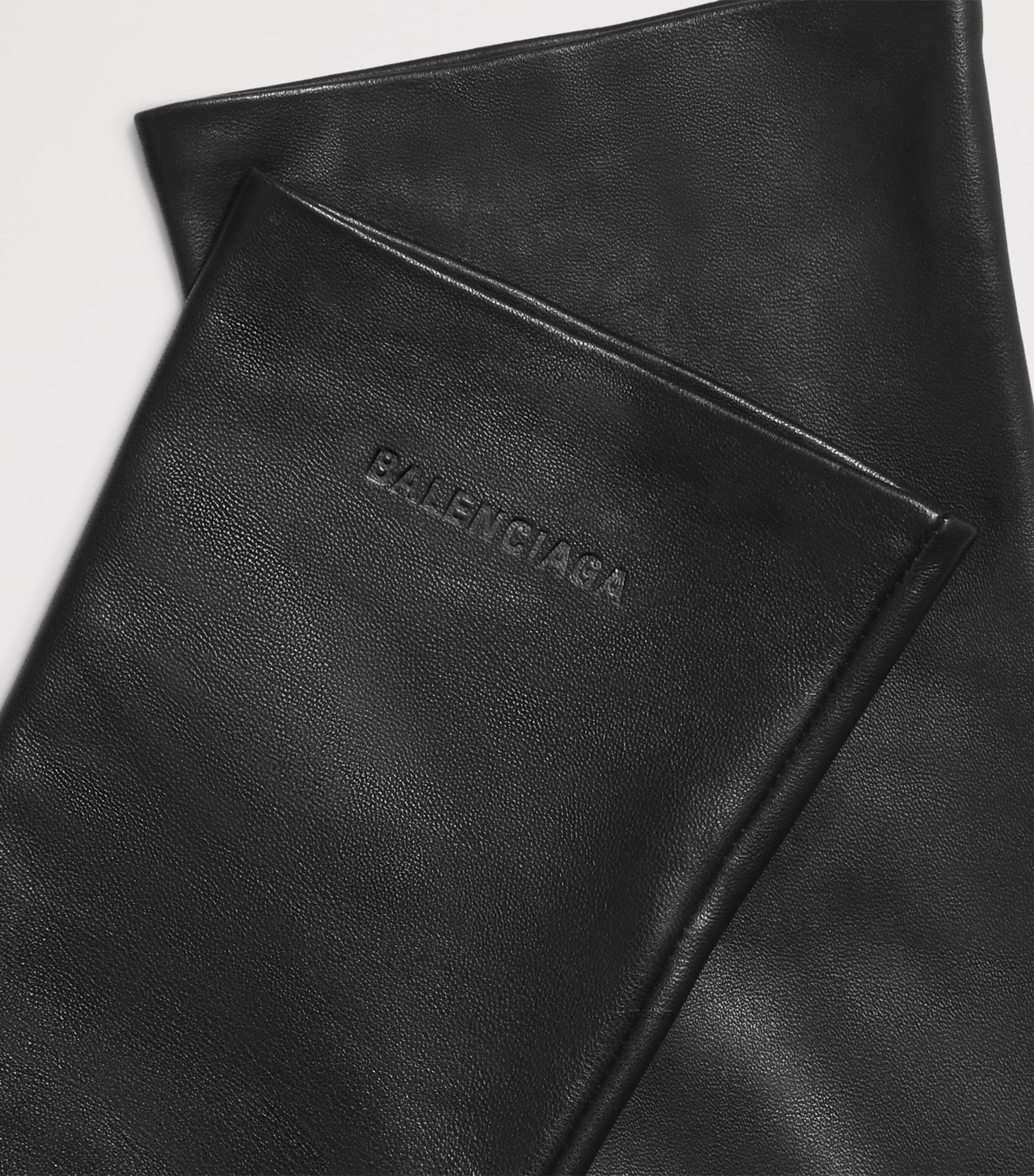 Balenciaga Leather Long Gloves Image 3