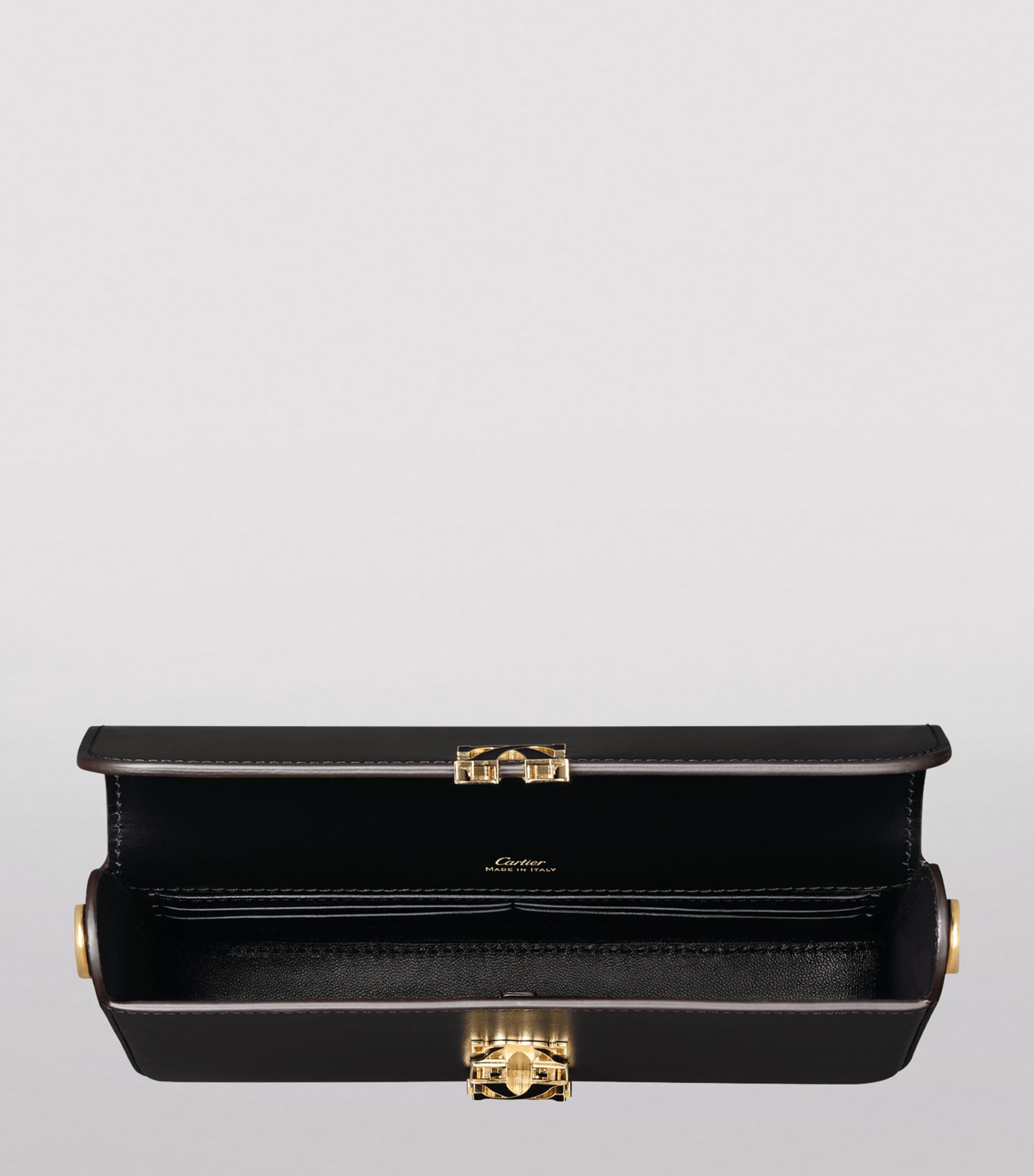 Mini Leather C de Cartier Chain Bag BLACK Image 7