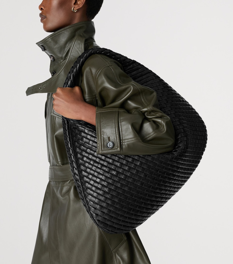 Maxi Leather Intrecciato Veneta Shoulder Bag 1019 Image 2