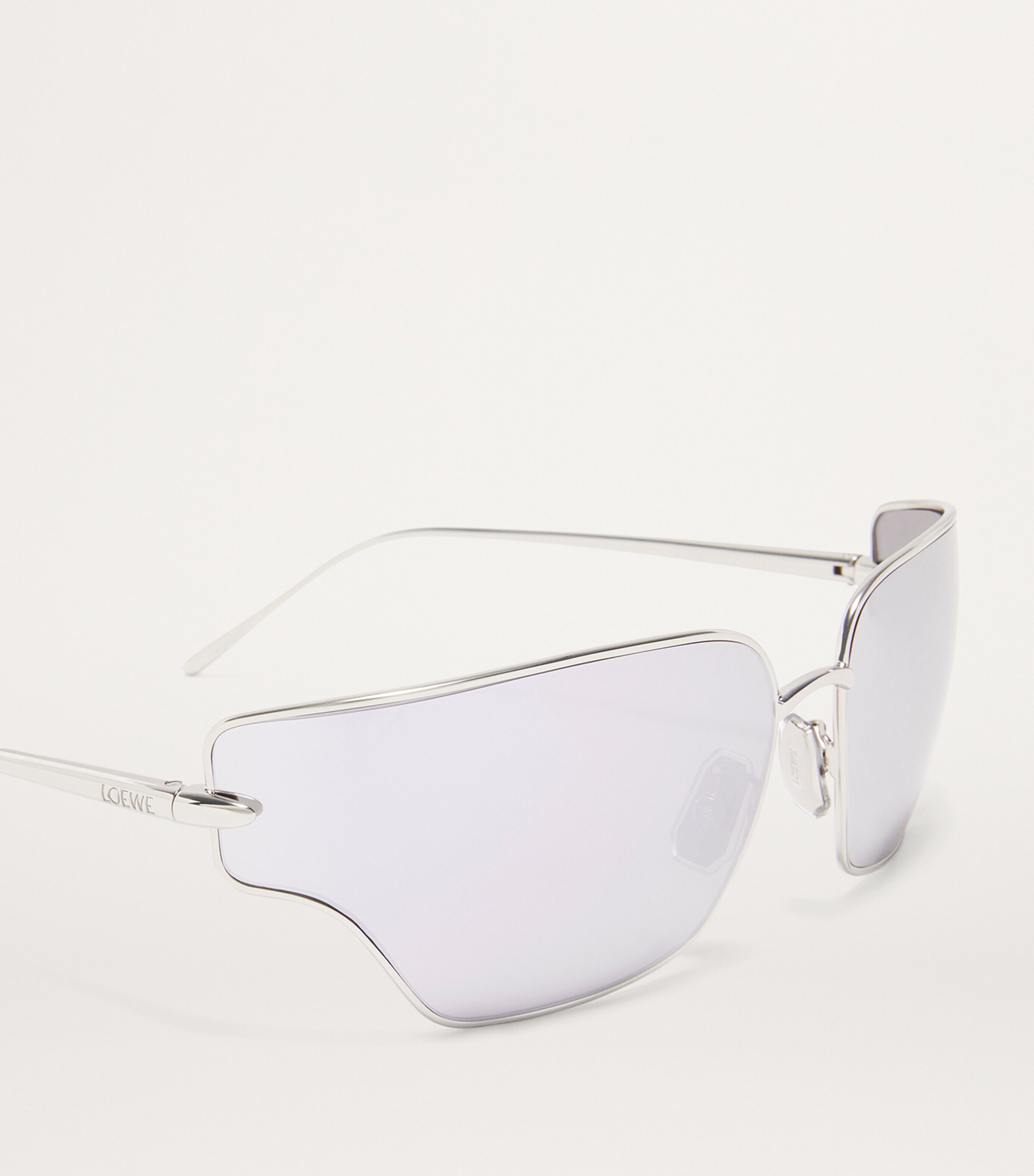 LOEWE Metal Arch Sunglasses Grey/white Image 4