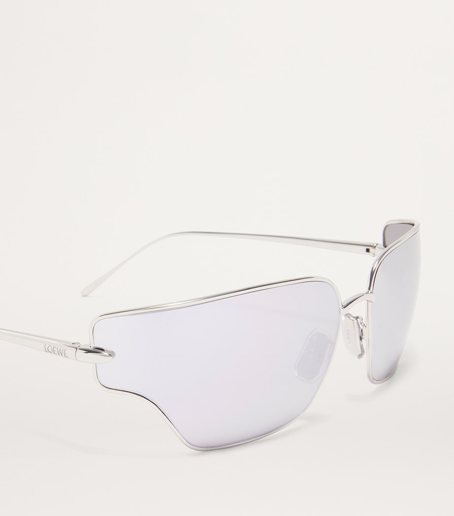 LOEWE Metal Arch Sunglasses Grey/white Image 4