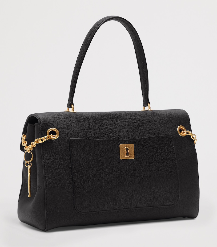 Schiaparelli Leather Secret Bijoux Top-Handle Bag Black Image 5