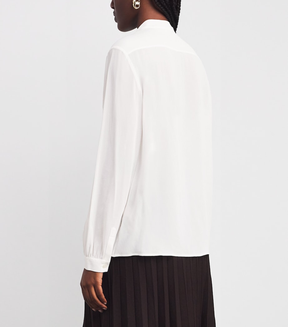 Georgette Bow Blouse MARSHMALLOW 025 Image 4