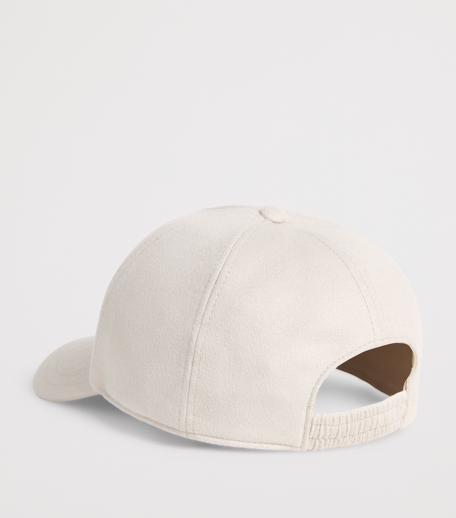 Herno Cashmere-Silk Baseball Cap Chantilly Image 3