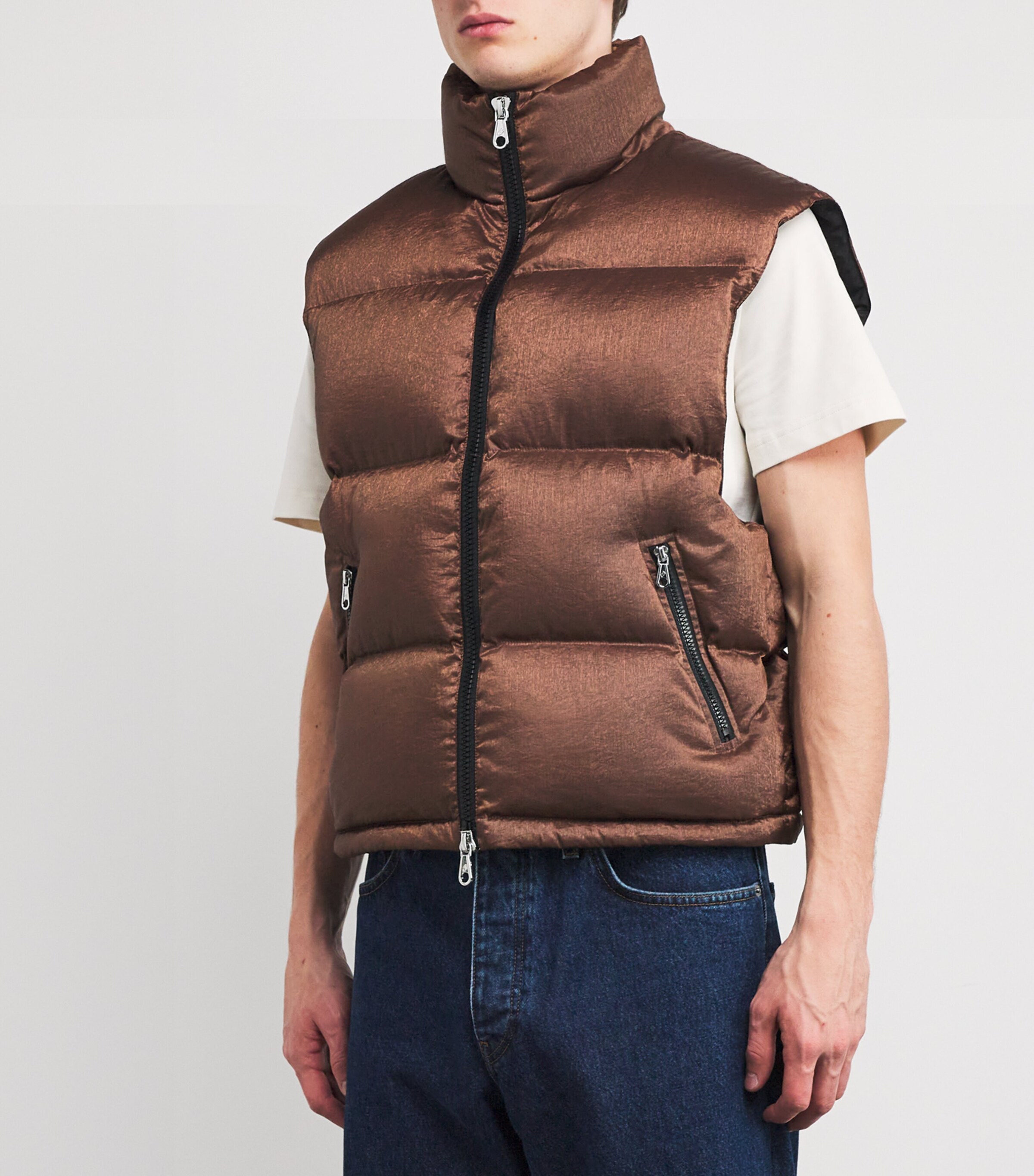 Down-Filled Gilet COFFEE 350 Image 3