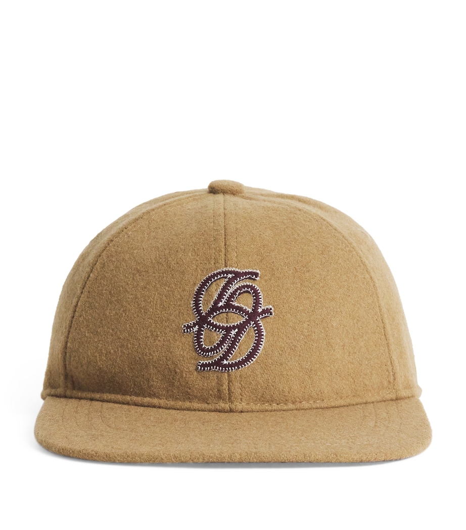 Drôle De Monsieur Wool-Blend Embroidered Baseball Cap Bg / Beige Image 1