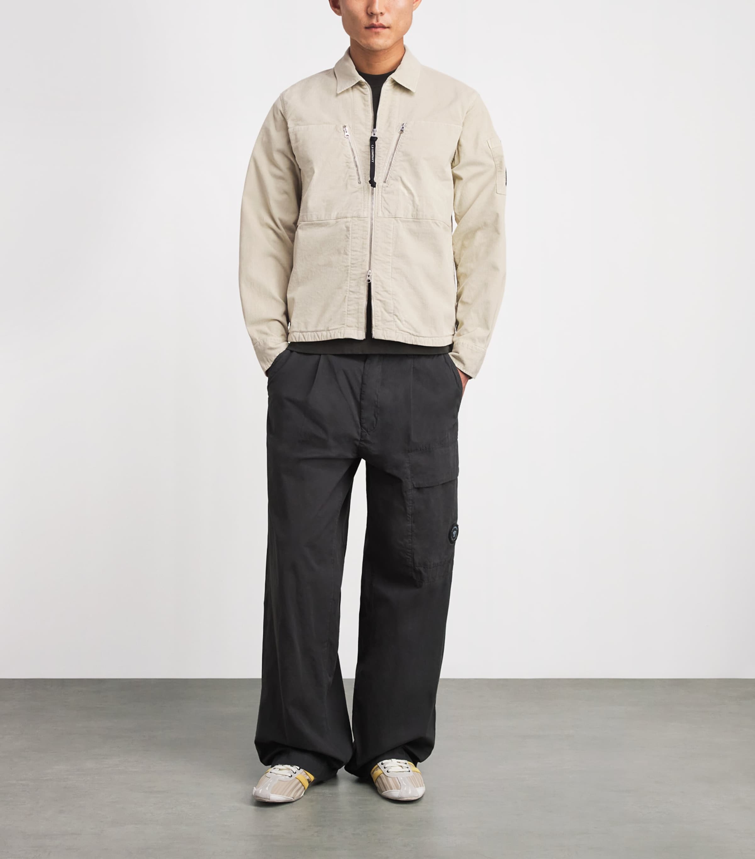 C.P. Company Mens Corduroy Lens Zip-Up Overshirt Image 2