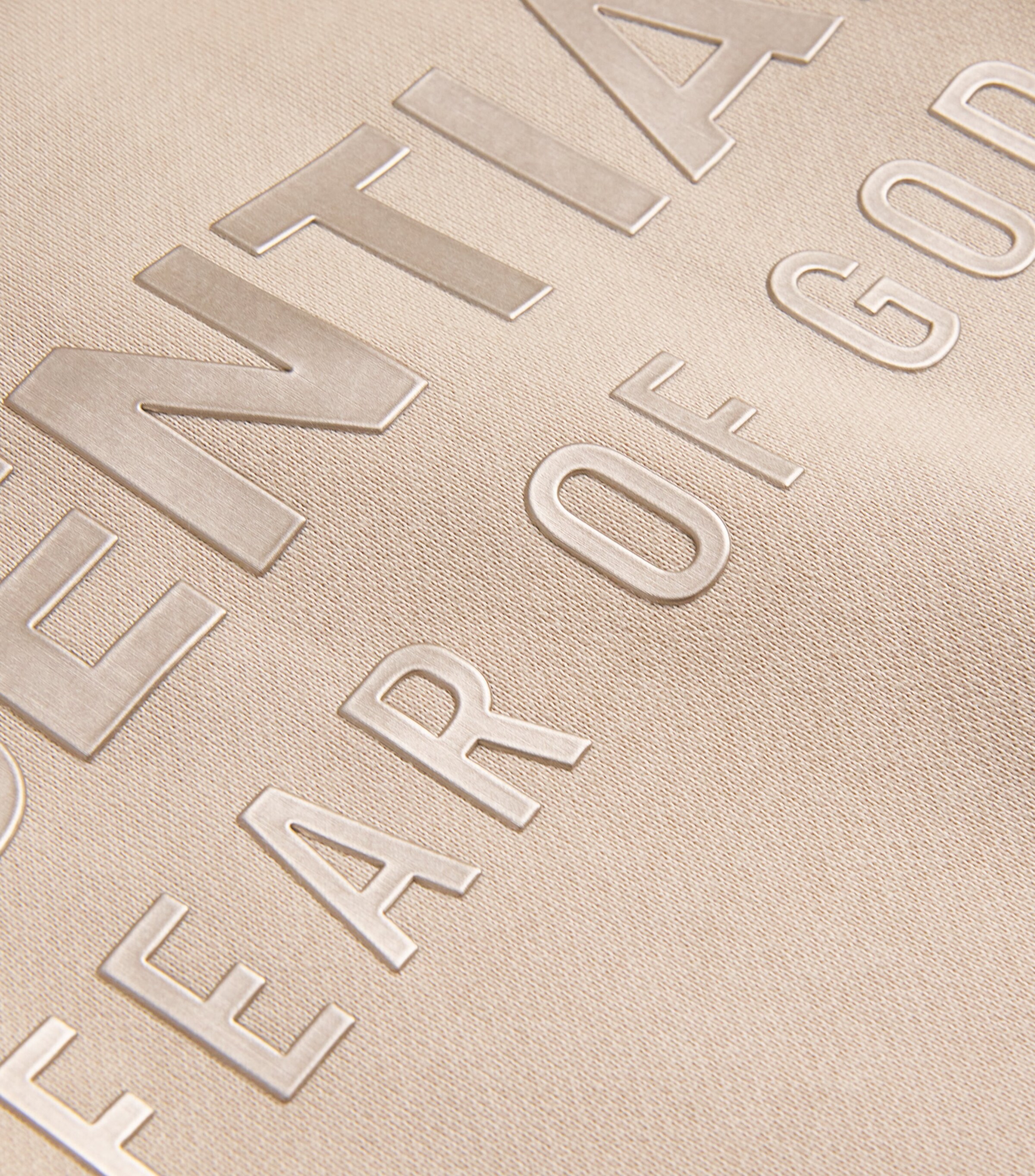 FEAR OF GOD ESSENTIALS Mens Cotton-Blend Back Logo Sweatshirt Timber Image 5