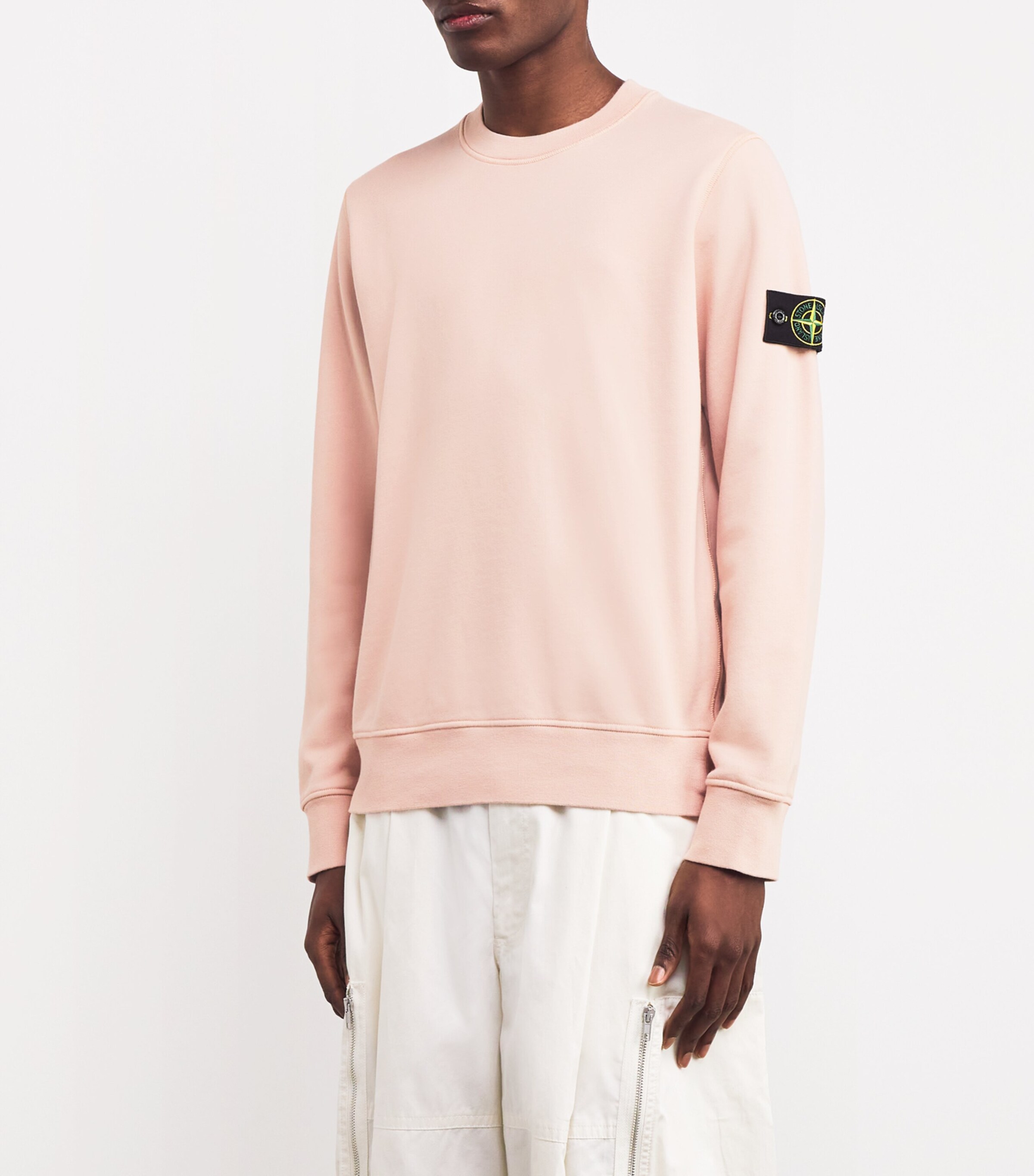 Stone Island Cotton Compass Logo Sweatshirt | Harrods UK