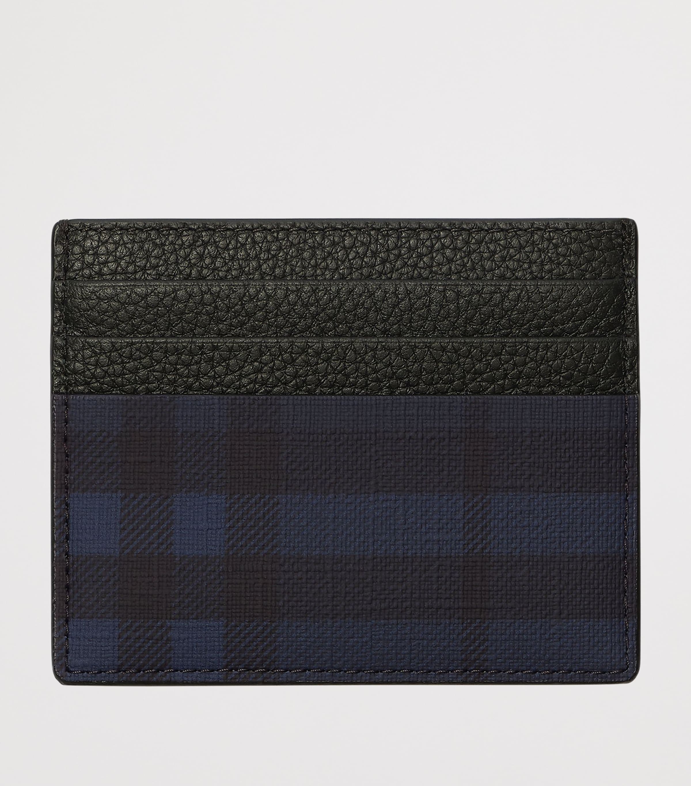 Burberry City Check Card Holder Navy Image 2
