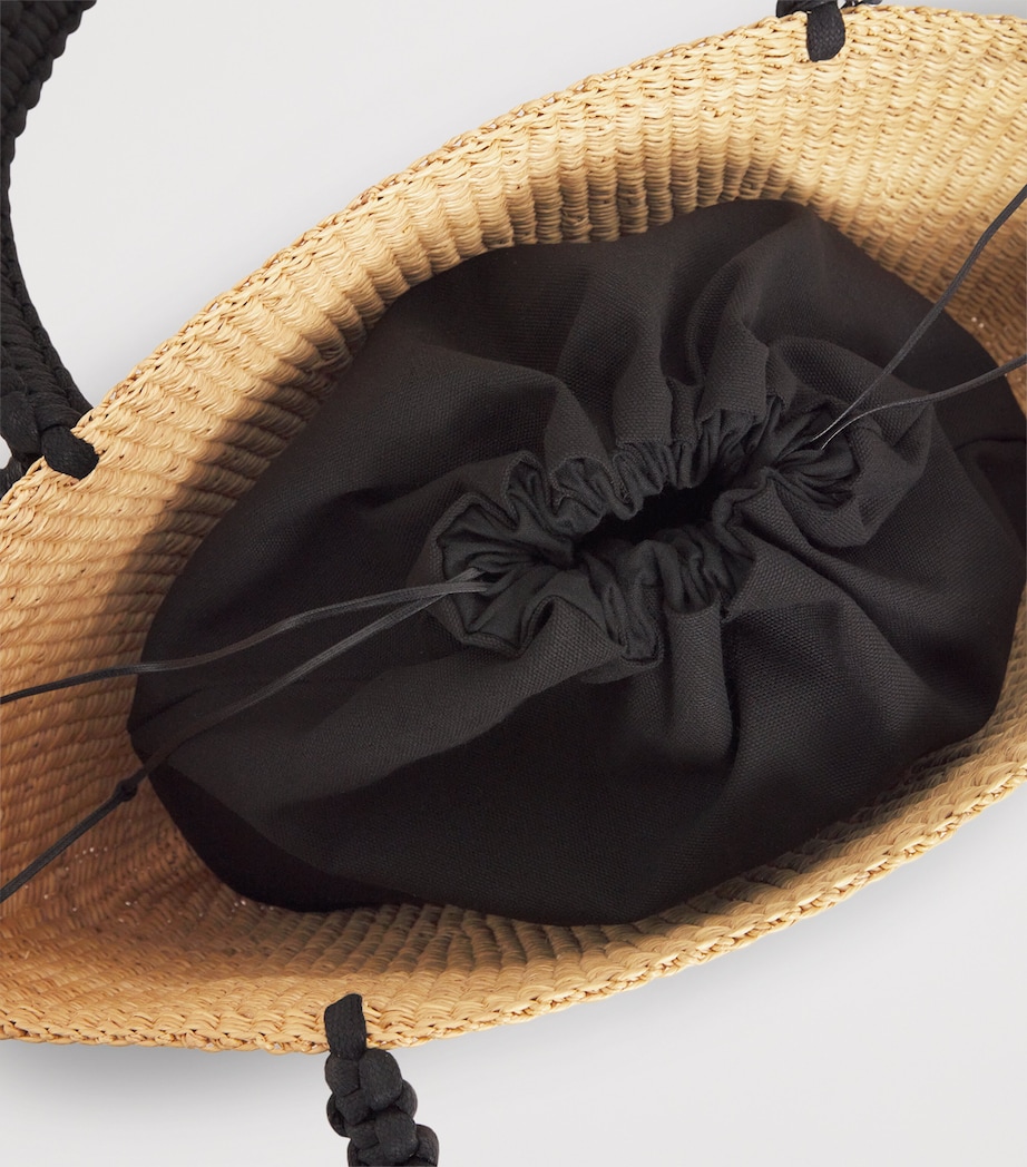 Straw Shell Tote Bag NATURAL Image 6