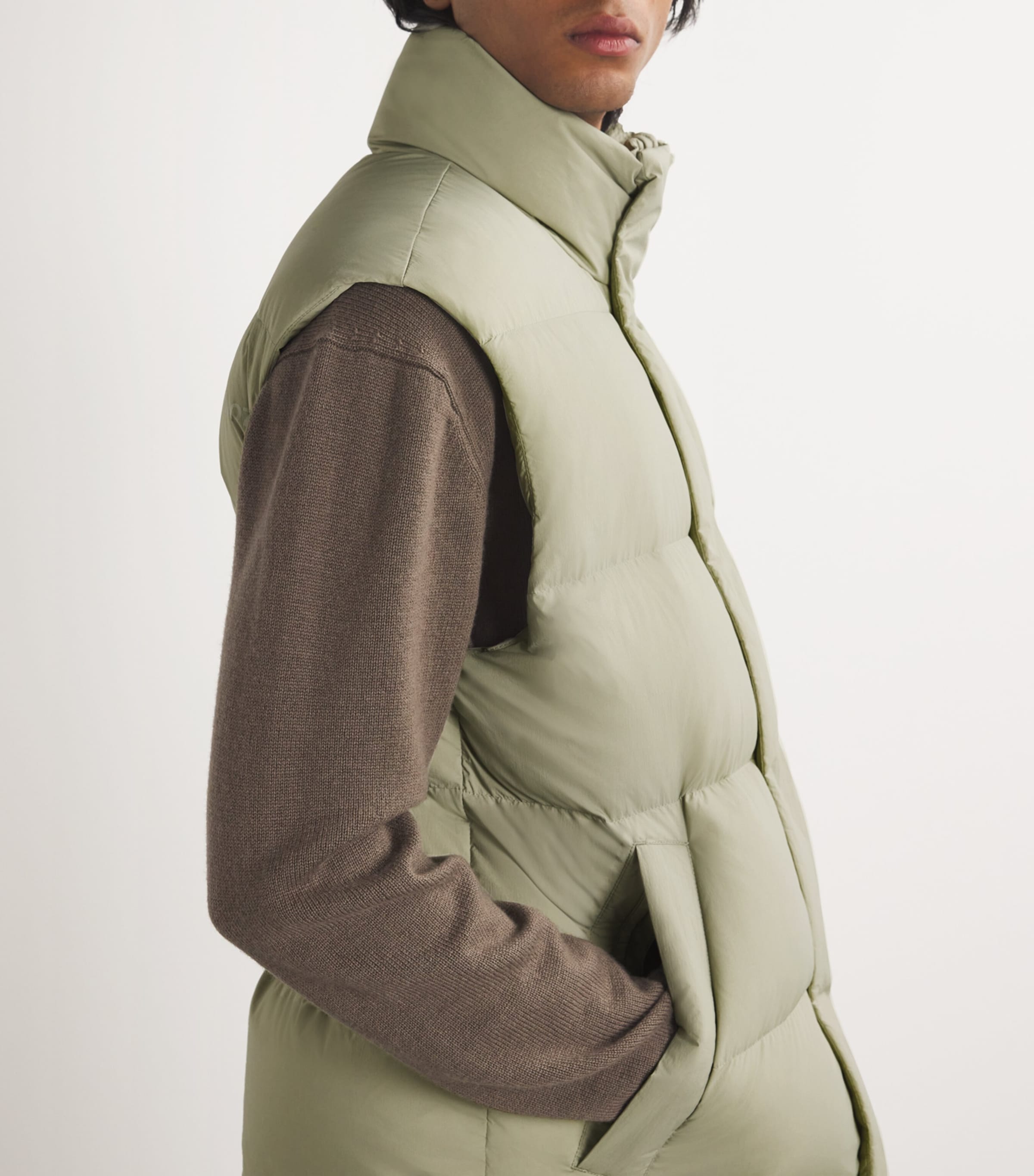 NN07 Mens Down Matthew Gilet Fog Image 6