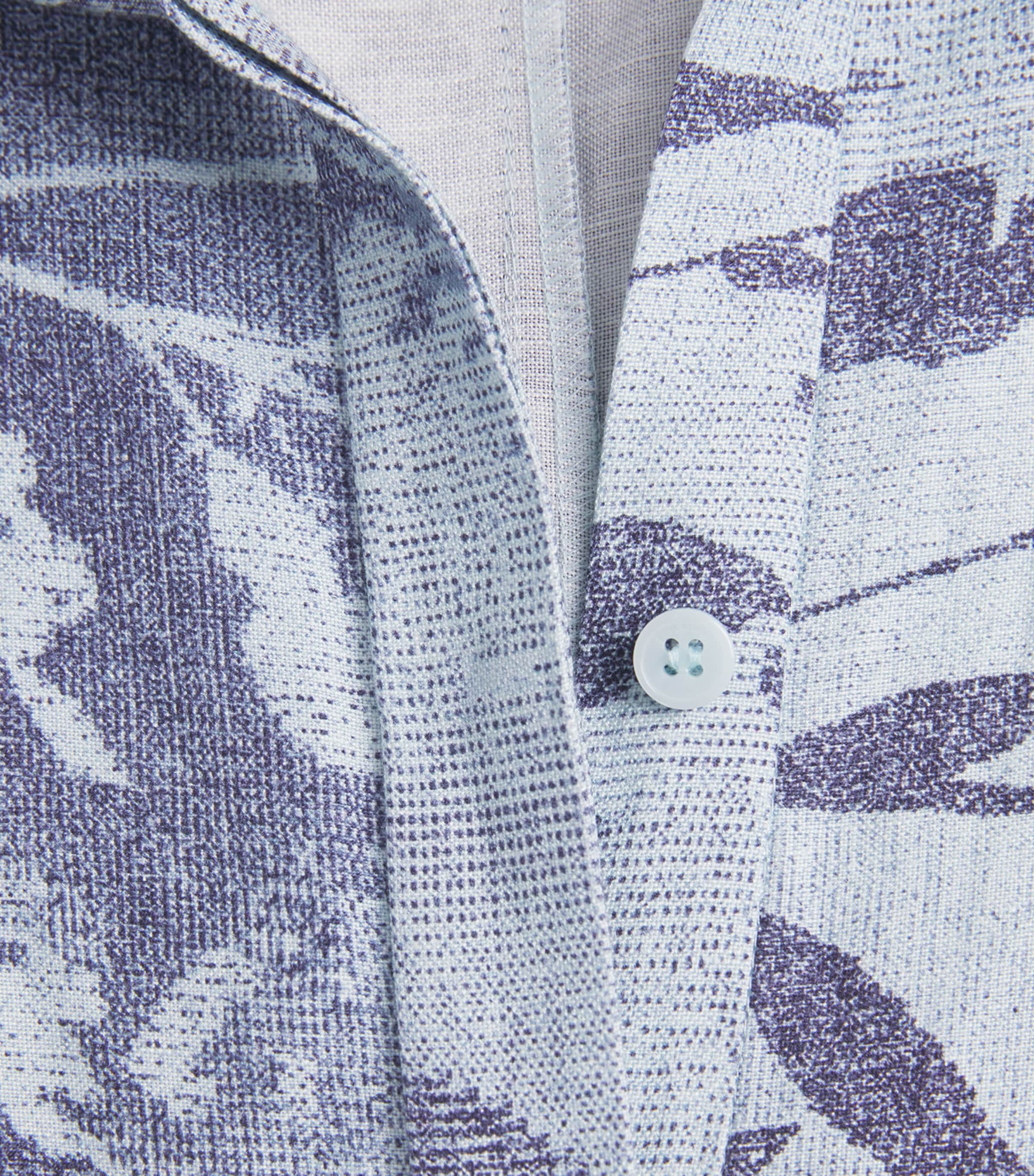 Linen-Blend Printed Audria Midi Dress SKY FLORAL Image 5