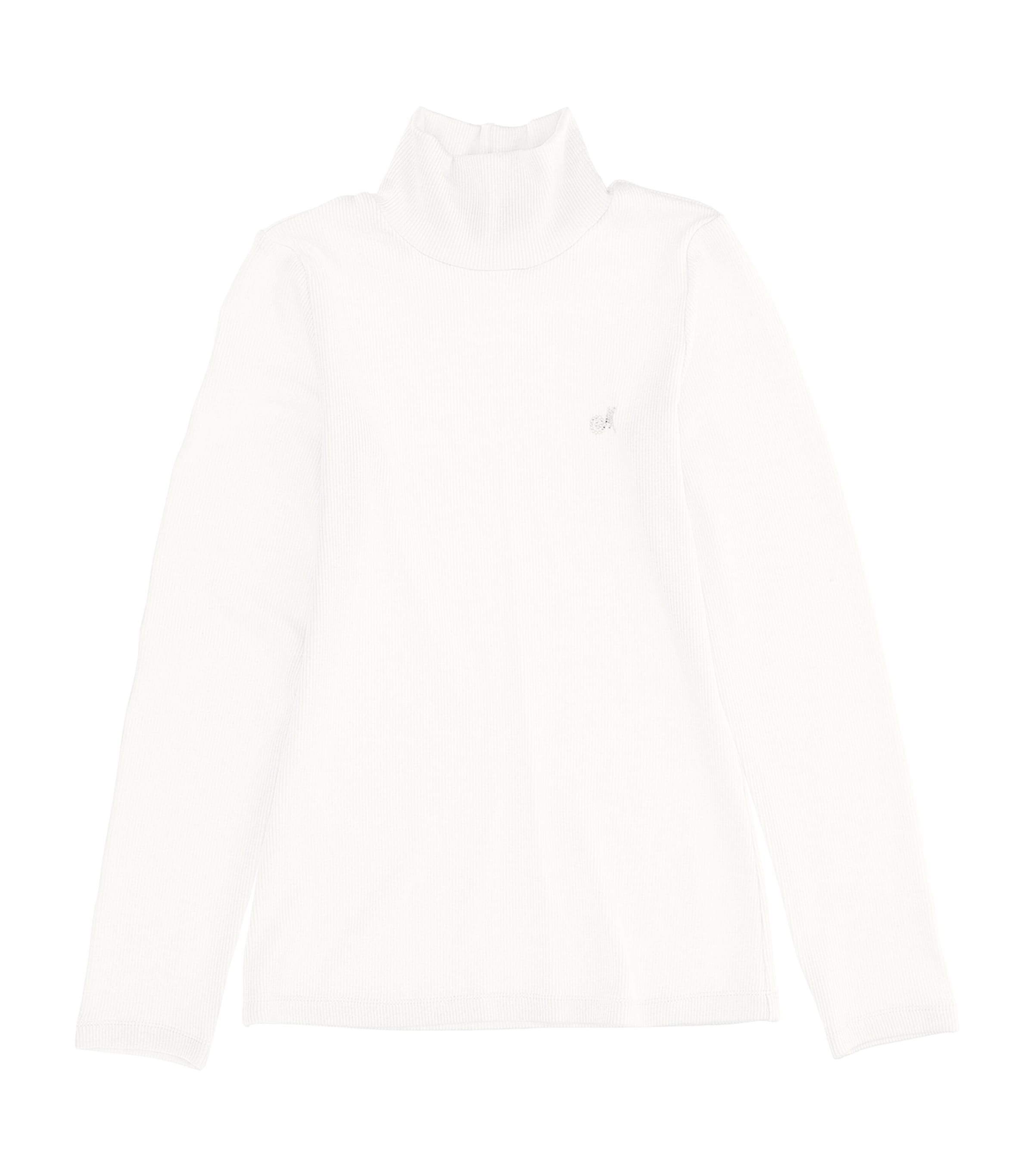 Monnalisa Kids' Rollneck Sweater In White