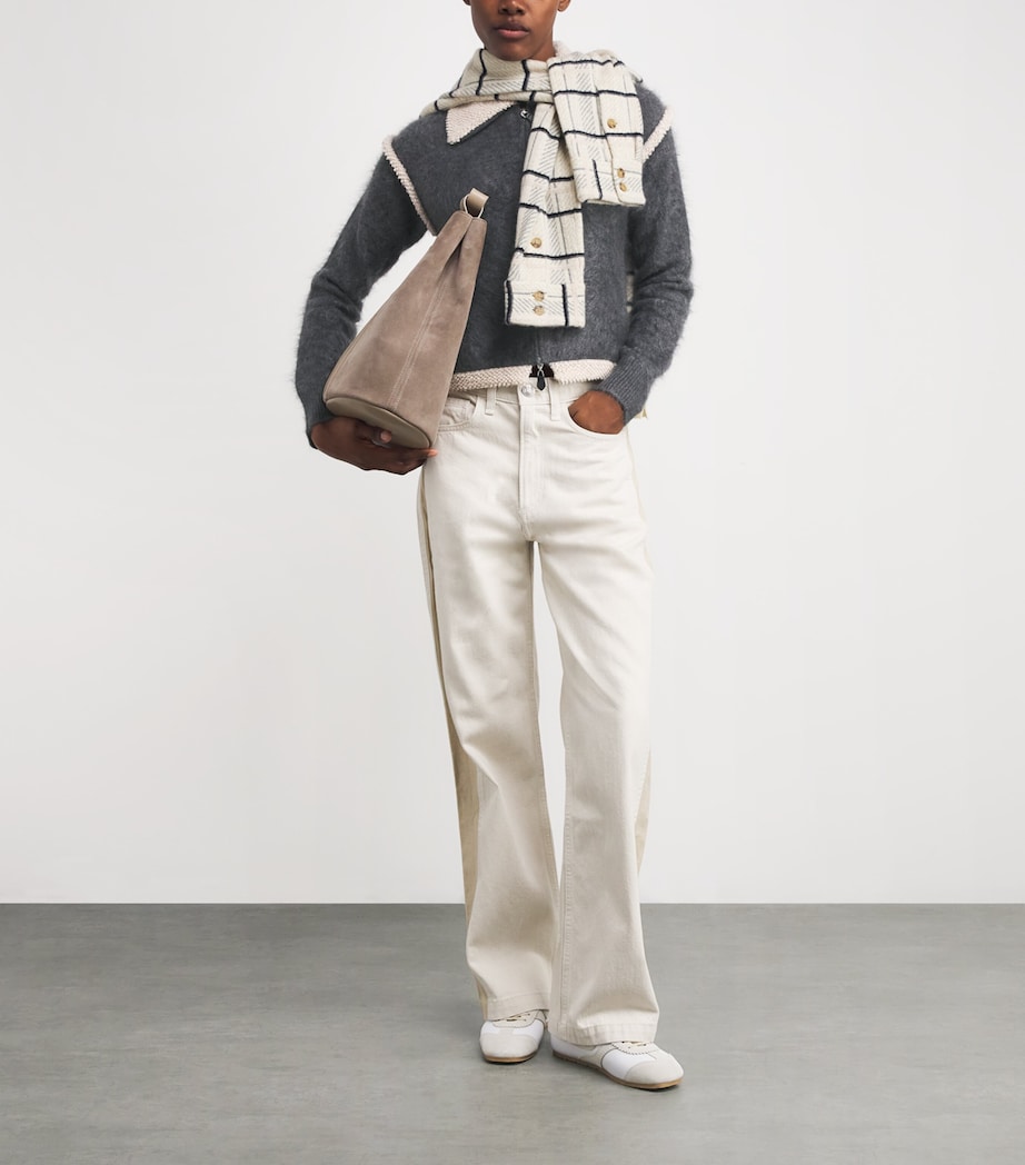 Cashmere Grizzly Frankie Jacket CHARCOAL/OATMEAL Image 2