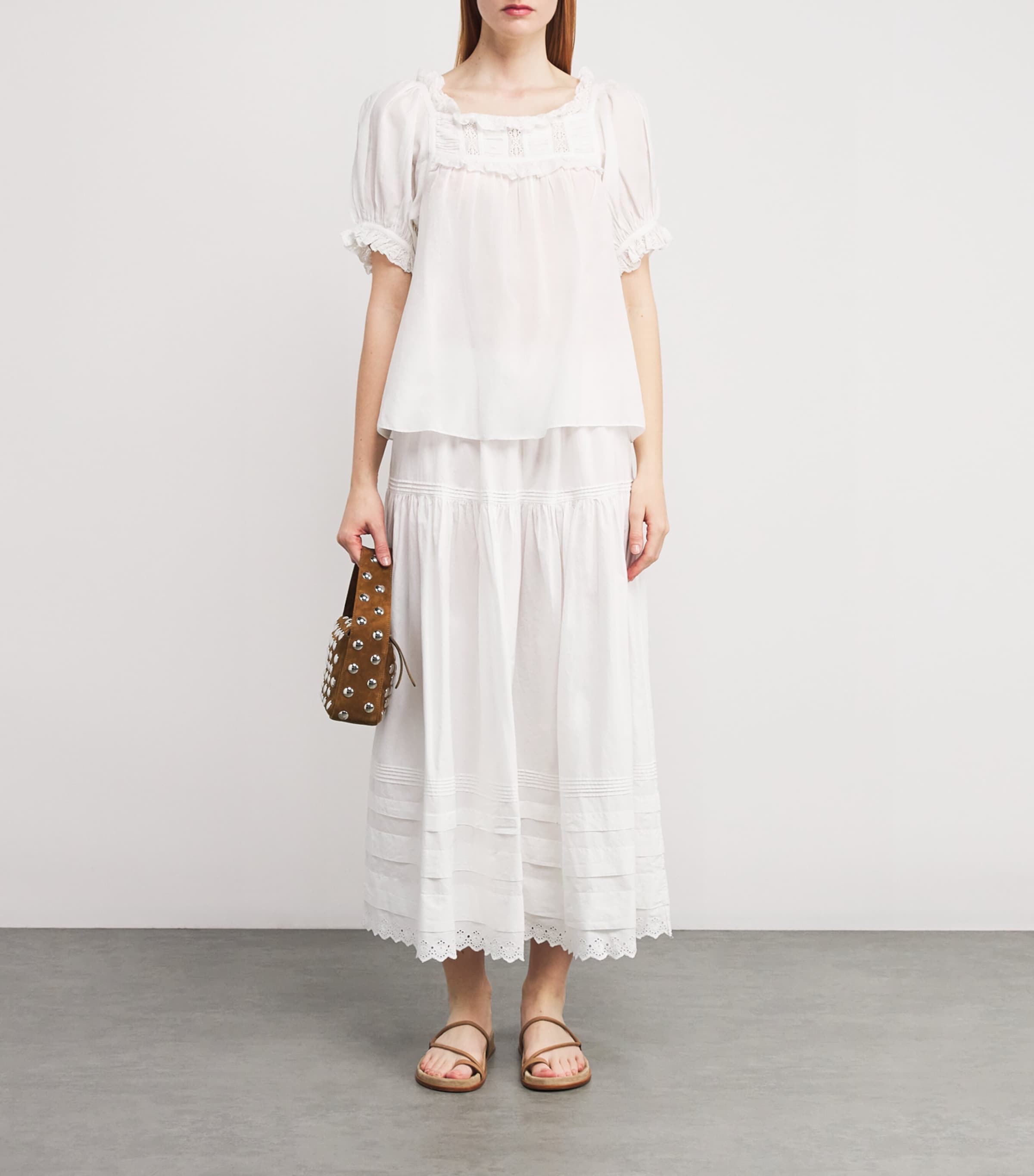 Organic Cotton-Blend Frances Blouse SALT LACE Image 2