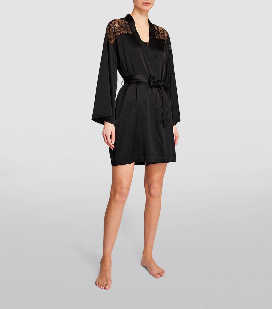 Aubade Womens Midnight Whisper Robe Noir Image 3