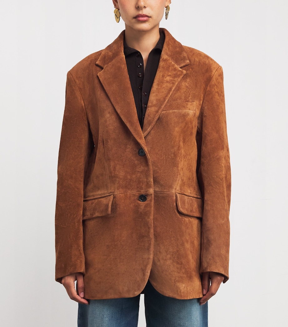 Suede Benny Blazer WHISKEY Image 3