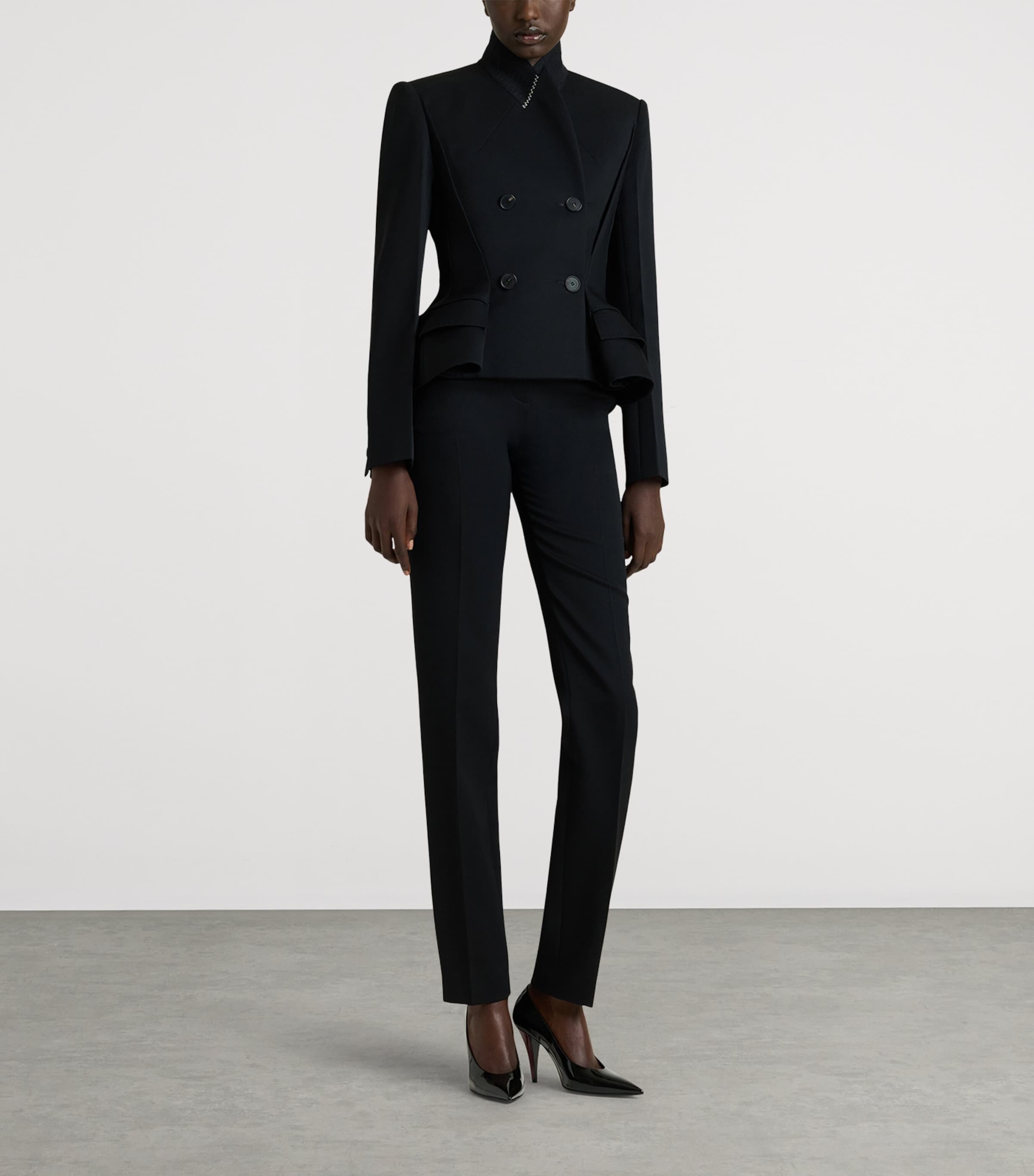 Givenchy Womens Wool Cigarette Trousers Image 2