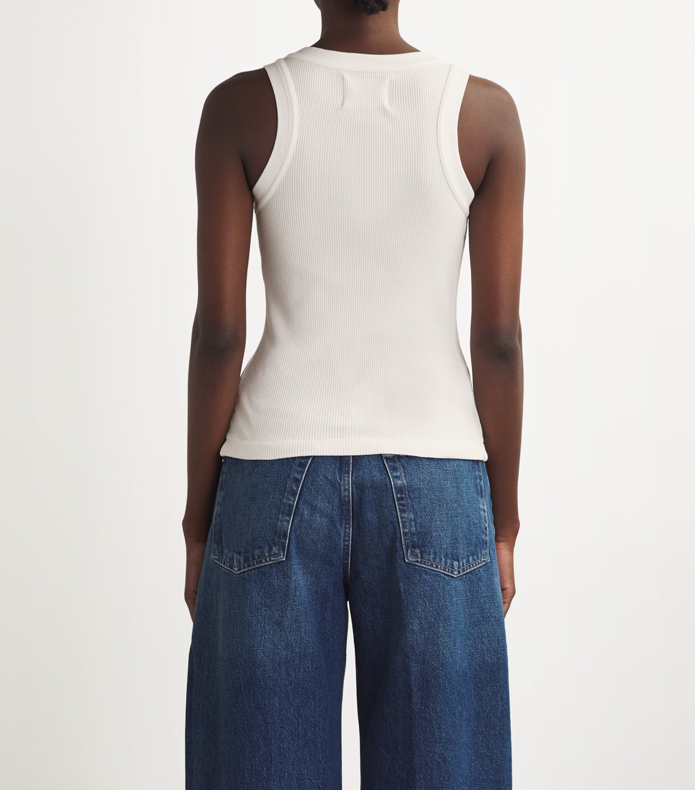 Ribbed Isabel Tank Top PASHMINA (OFF WHITE) Image 4