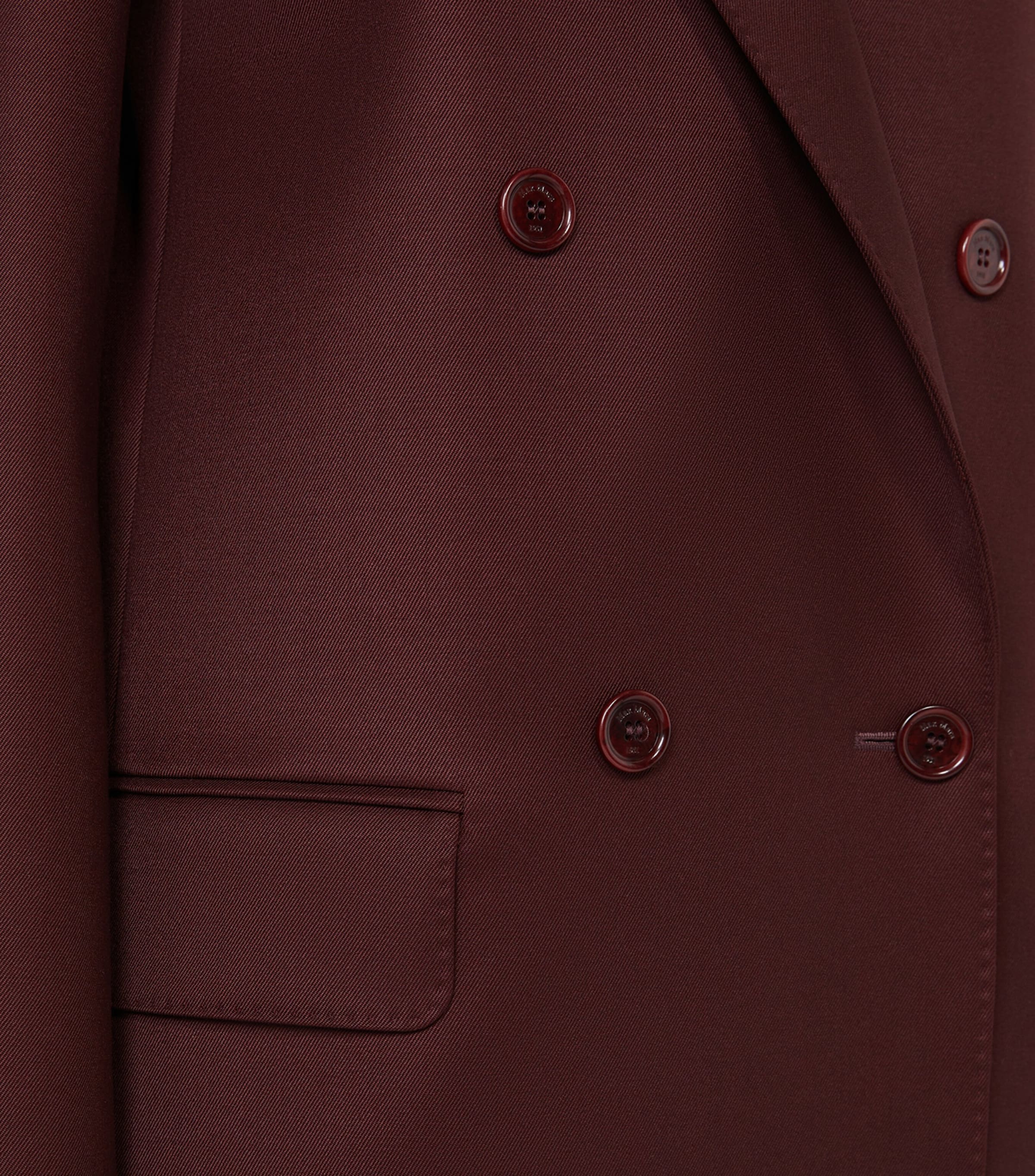 Wool Double-Breasted Blazer CHERRY Image 5