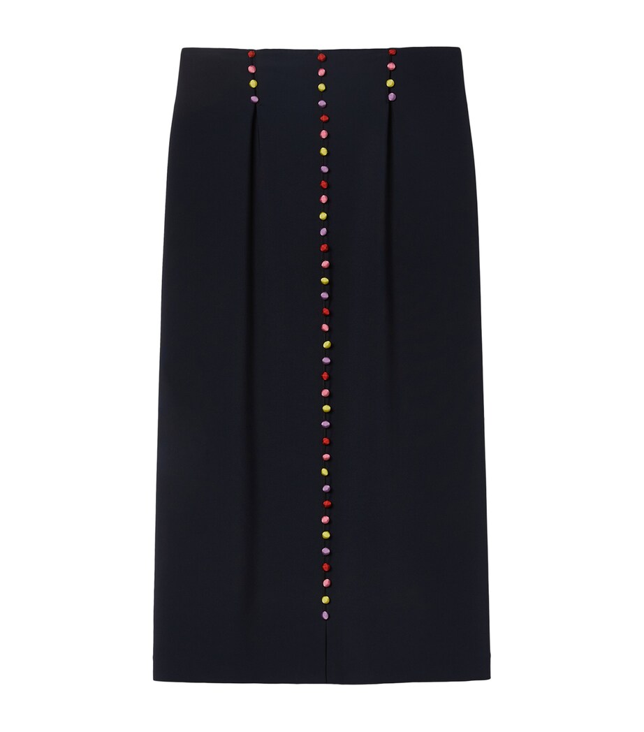 Marina Rinaldi Womens Embellished Midi Skirt Midnightblue Image 1
