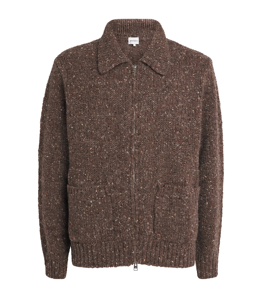 Wool Specked Erik Jacket SEAL BROWN Image 1