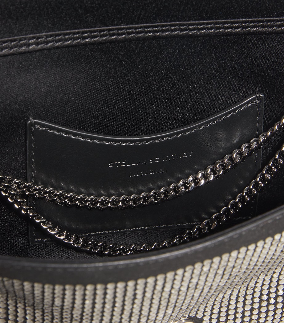 Embellished Falabella Top-Handle Clutch Bag 1000 BLACK Image 4