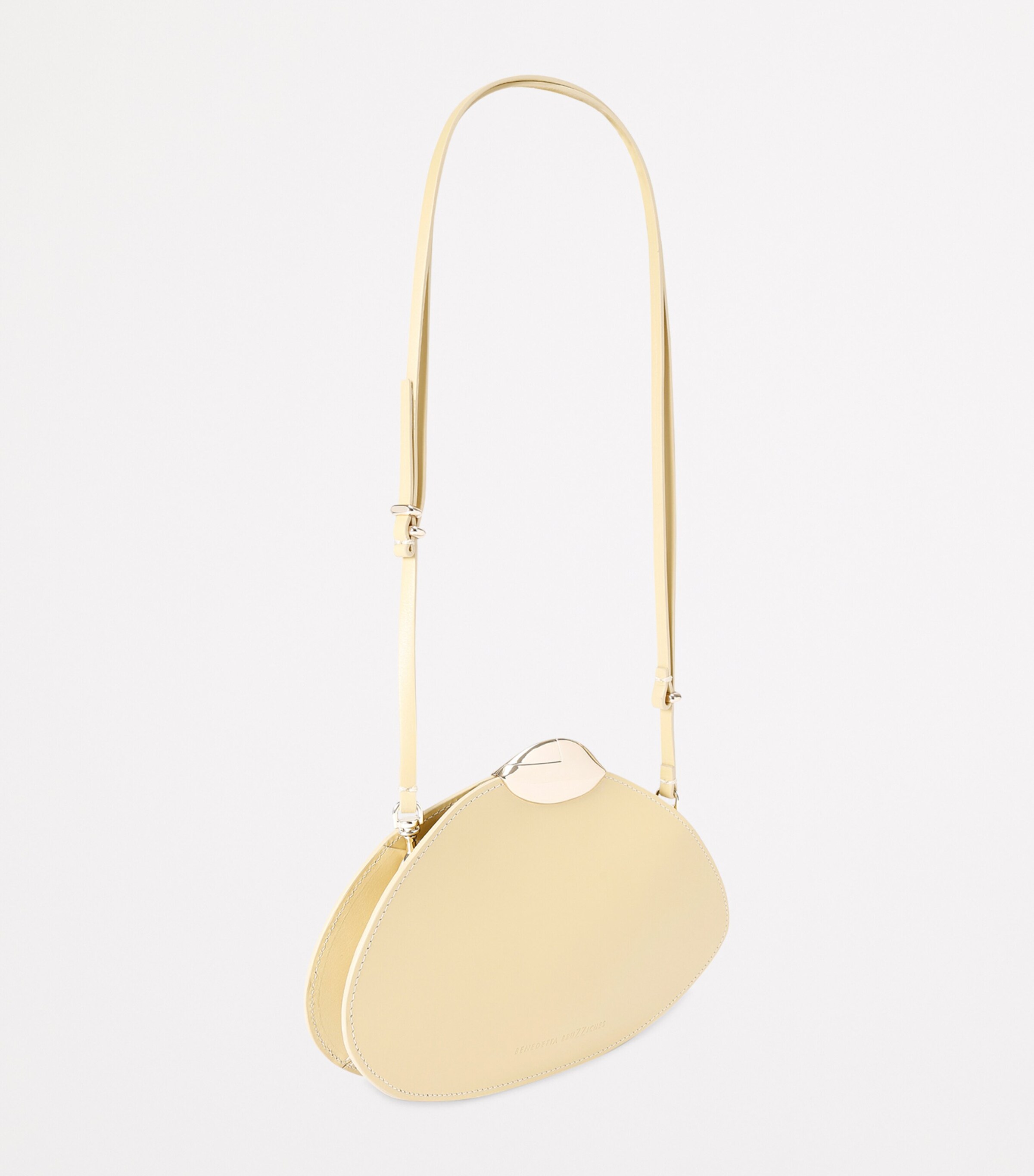 Benedetta Bruzziches Nubuck Leather Belle de Jour Shoulder Bag Cream Image 4