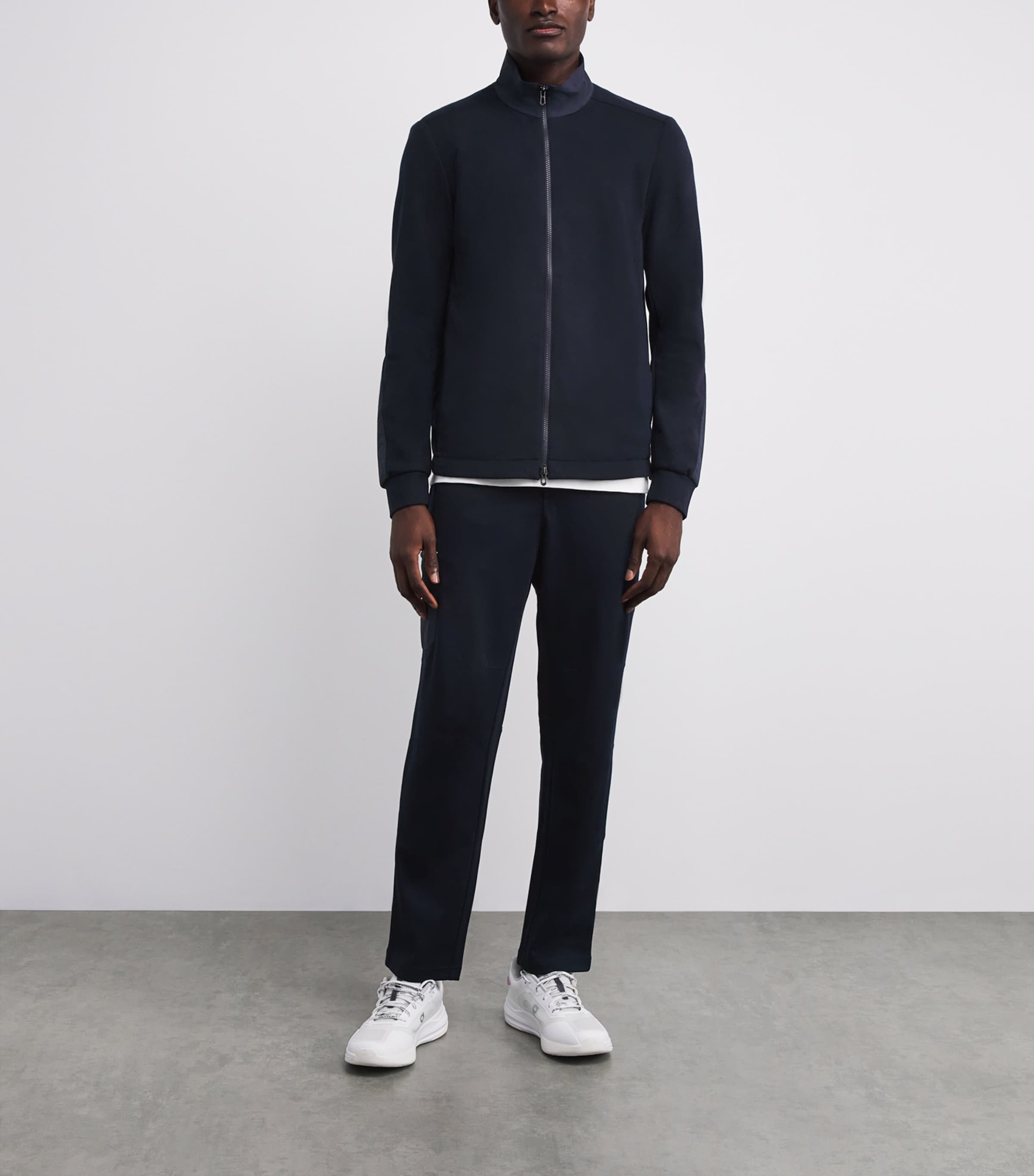 Wool-Blend Drawstring Trousers B13 NAVY BLUE Image 2