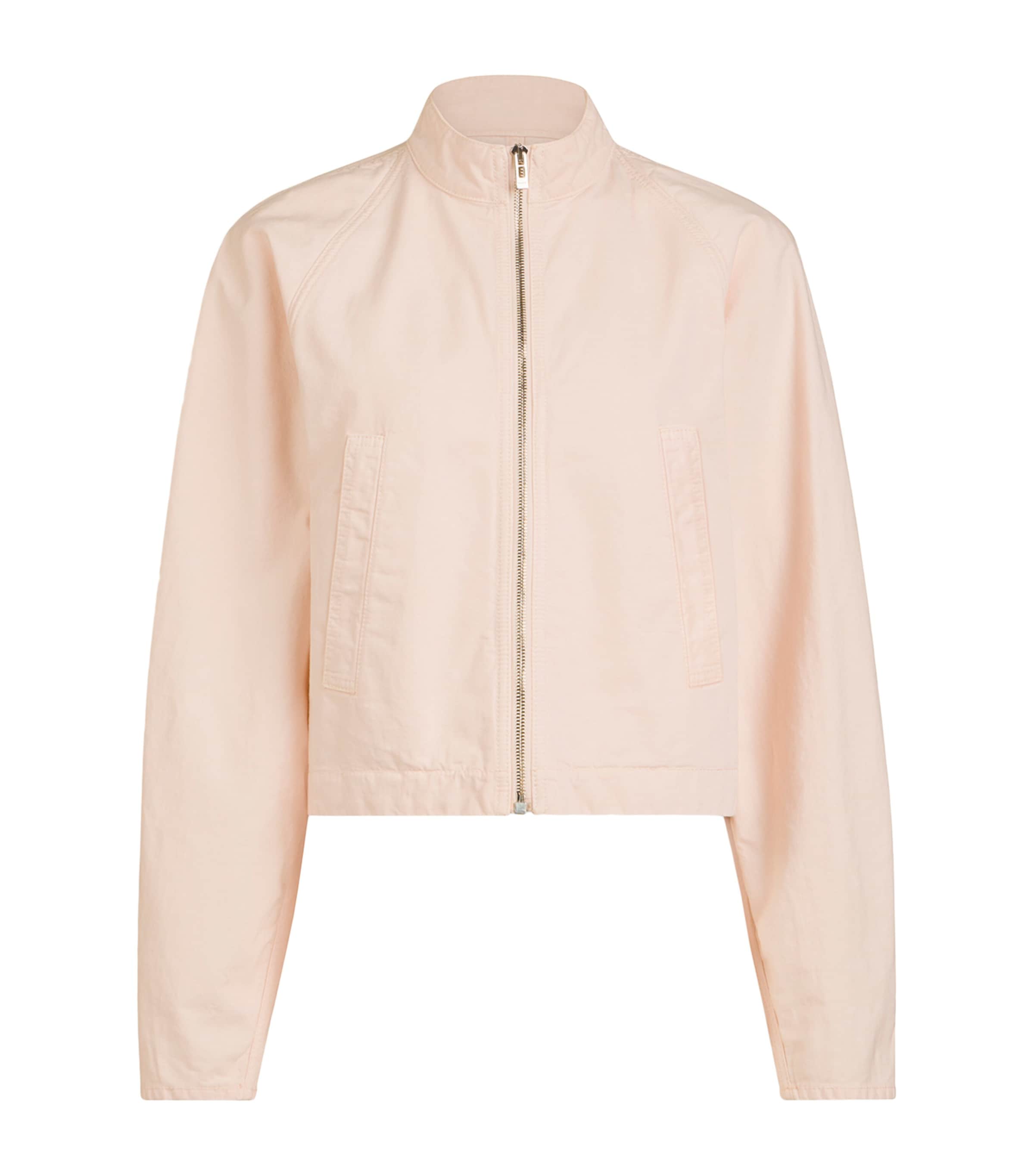 Alaïa High-neck Denim Jacket In Black