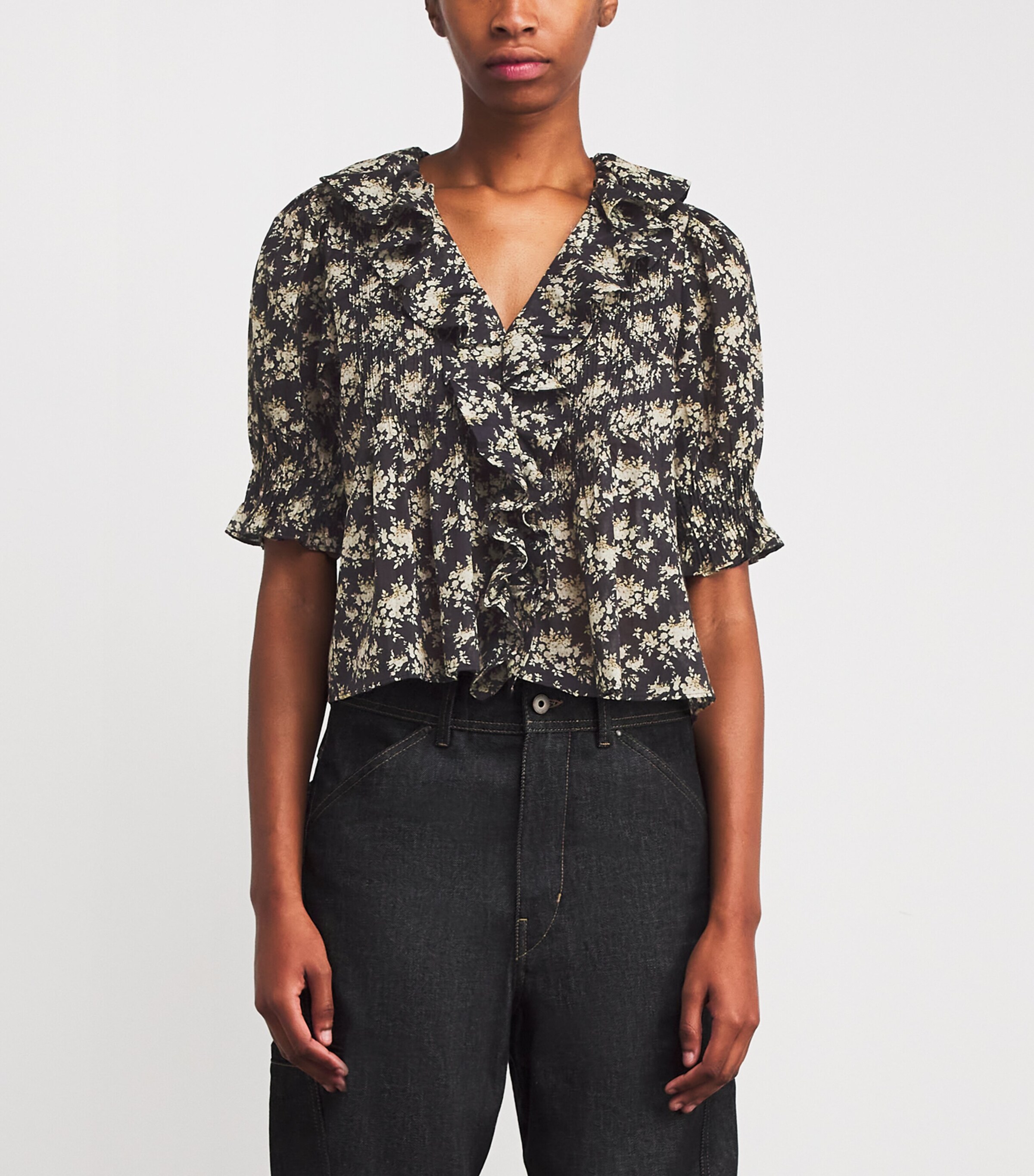 Organic Cotton Henri Blouse NIOR ROSIER FLORAL Image 3