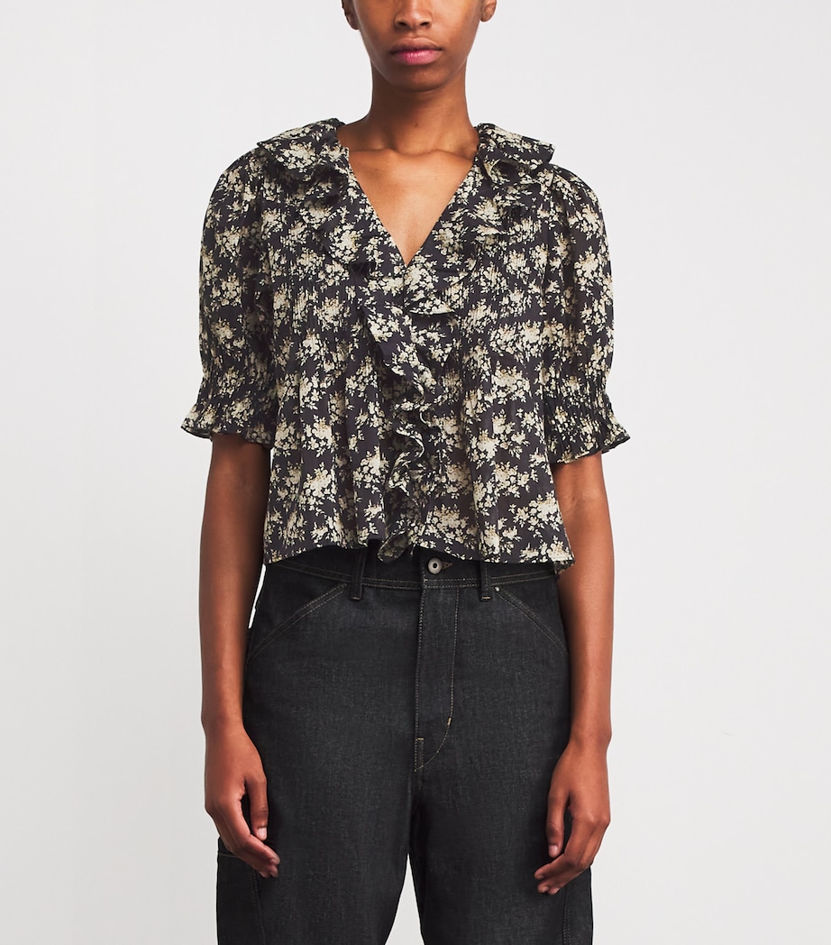 Organic Cotton Henri Blouse NIOR ROSIER FLORAL Image 3