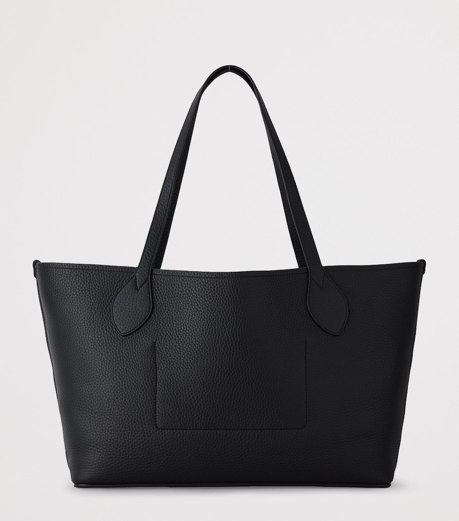 Mulberry Leather Tree Tote Bag Black Image 2