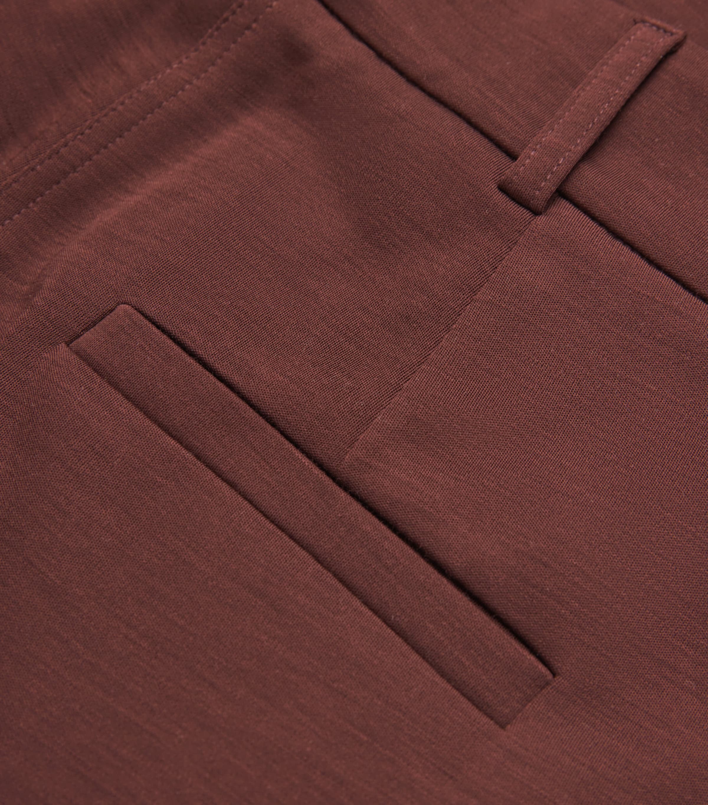 Wool Jersey Palazzo Trousers CHERRY Image 5