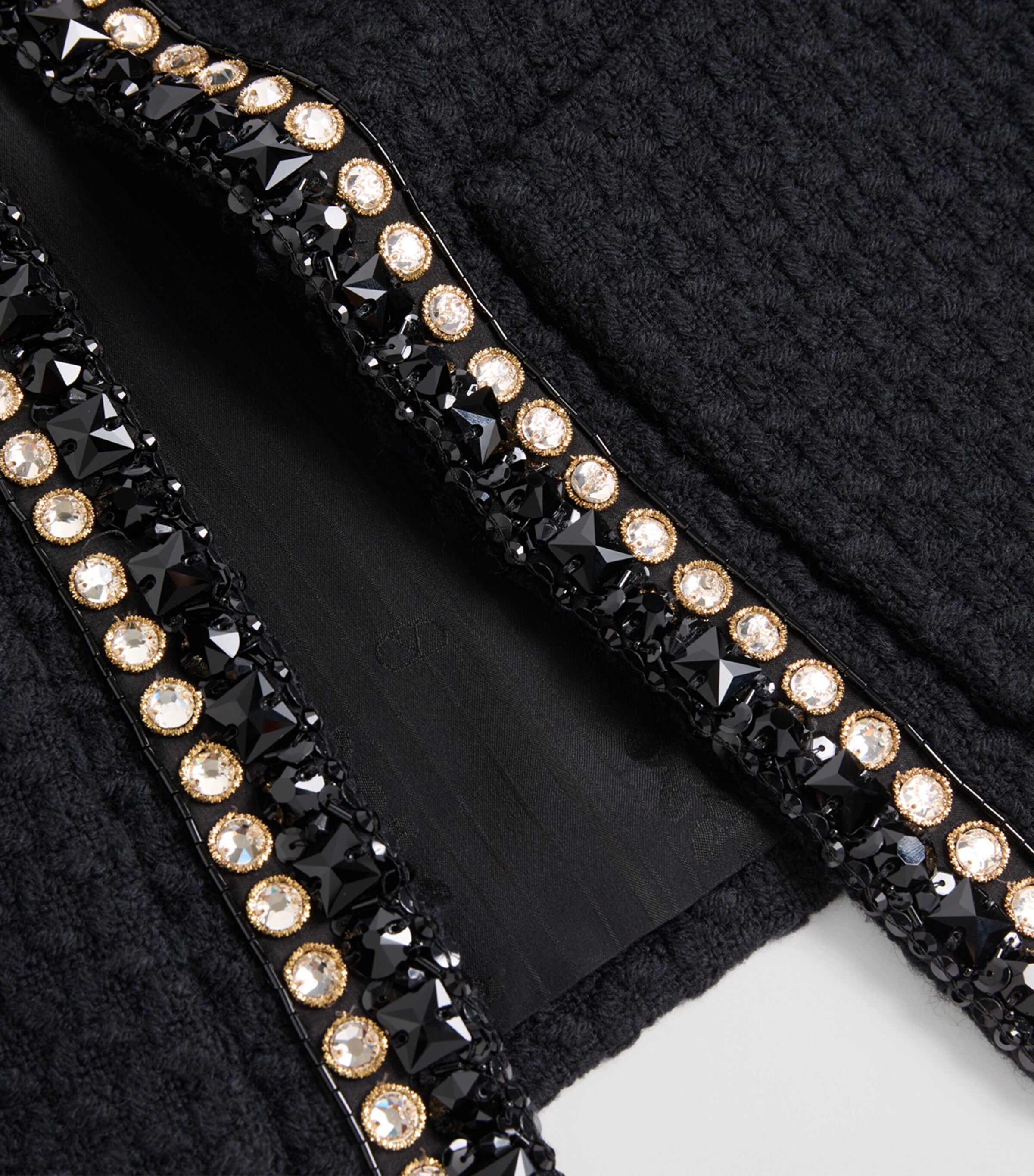 Wool-Blend Embellished Blazer 0NO Image 8