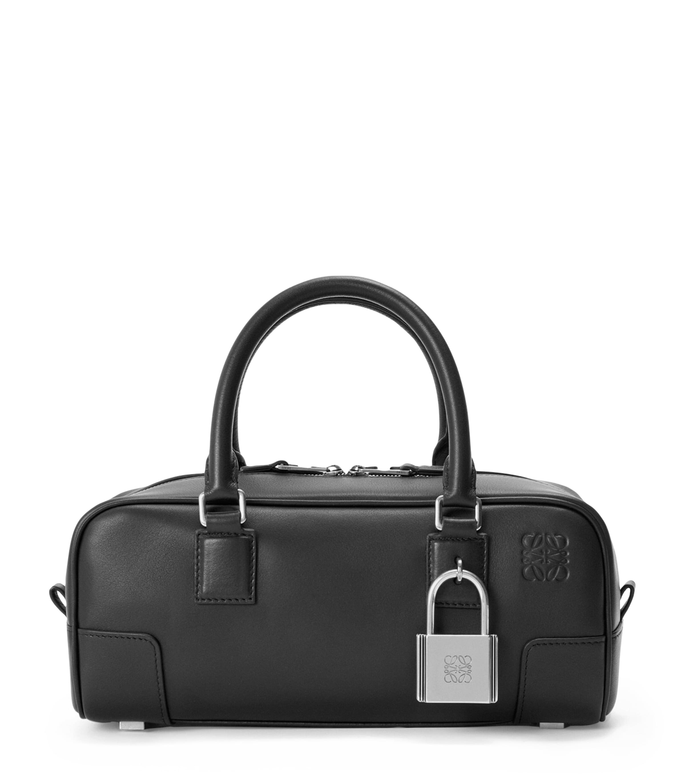 Loewe Leather Amazona 23 Top-handle Bag In Black
